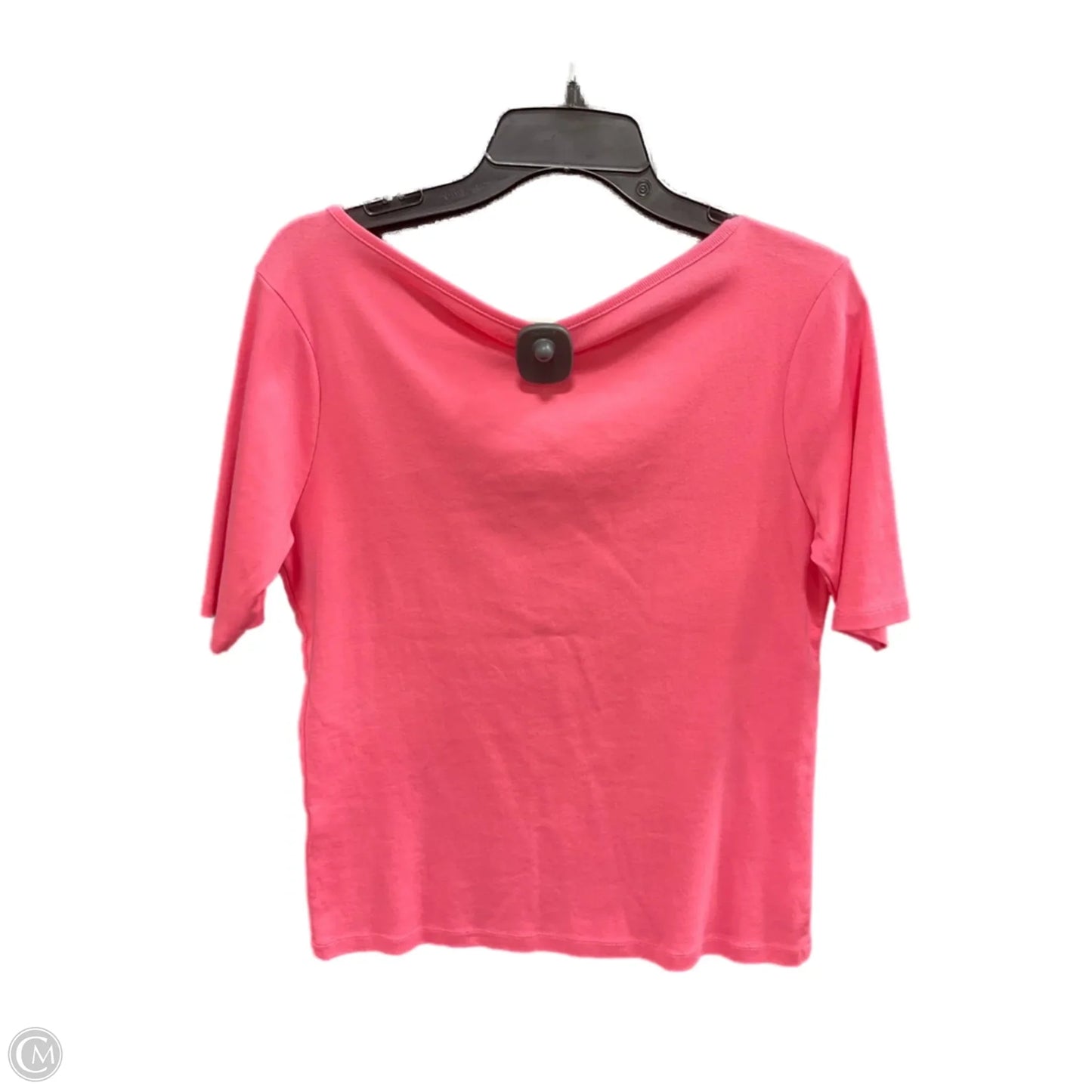 Top Short Sleeve By Tommy Hilfiger In Pink, Size: L