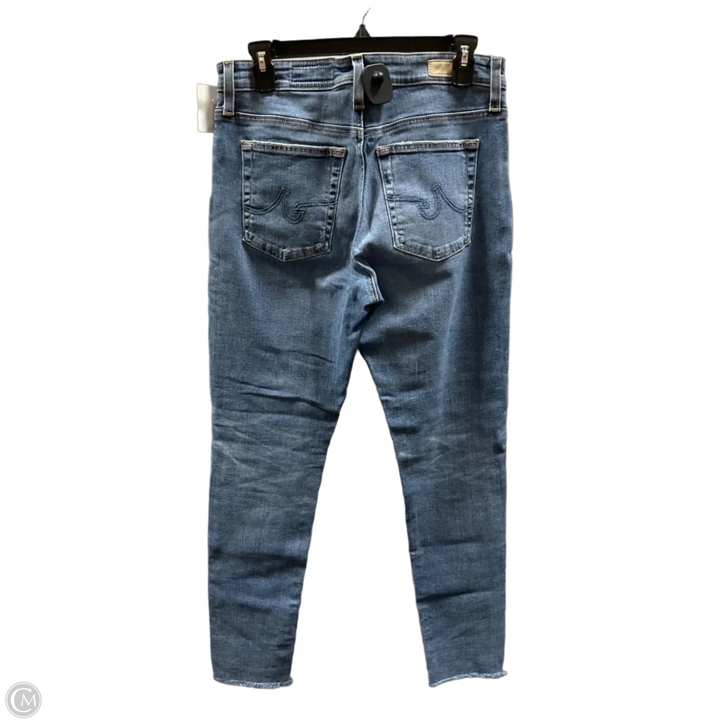 Jeans Skinny By Adriano Goldschmied In Blue Denim, Size: 8