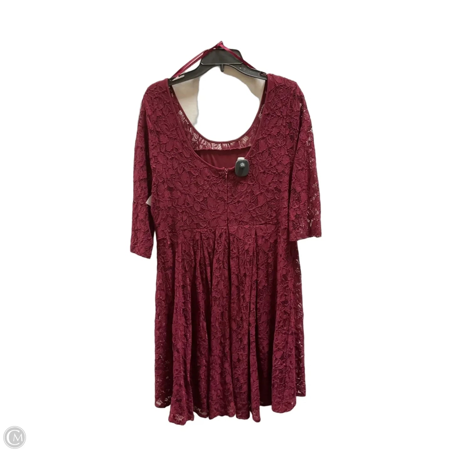Dress Party Midi By Lane Bryant In Red, Size: 22