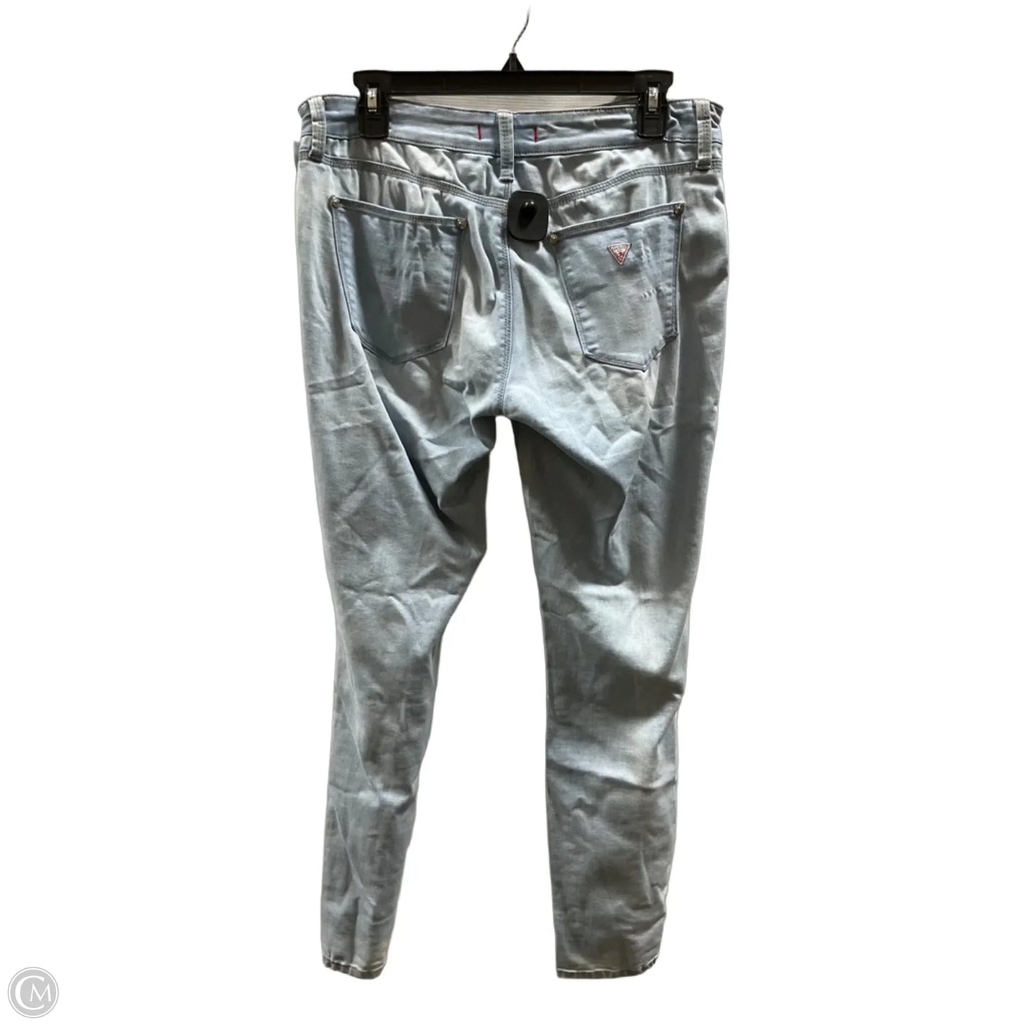 Jeans Skinny By Guess In Blue, Size: 6