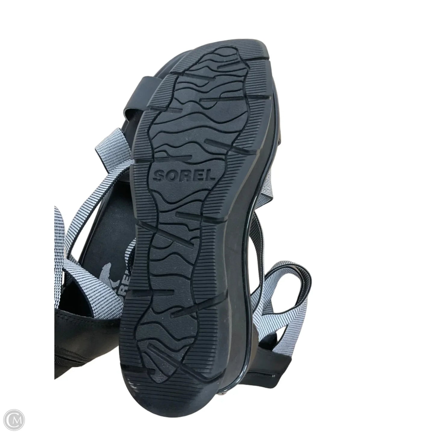 Sandals Heels Wedge By Sorel In Black, Size: 8