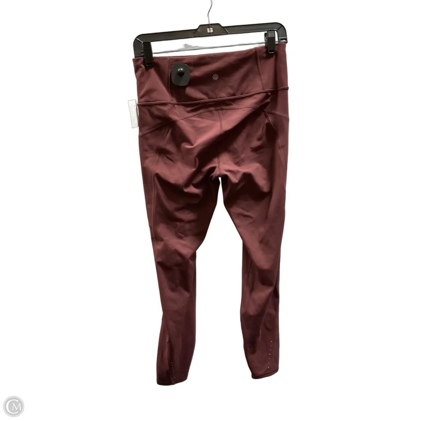 Athletic Leggings By Athleta In Maroon, Size: M