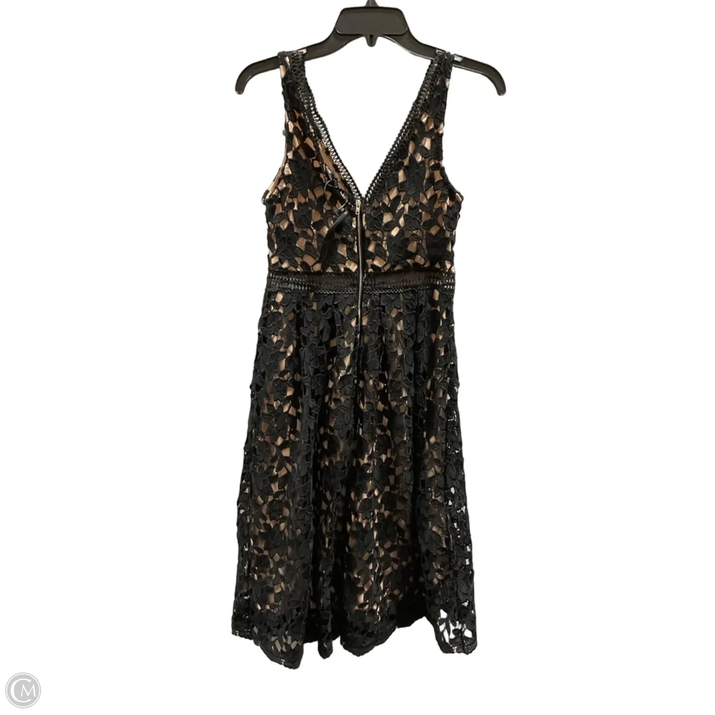 Dress Casual Midi By Giani Bernini In Black & Tan, Size: M