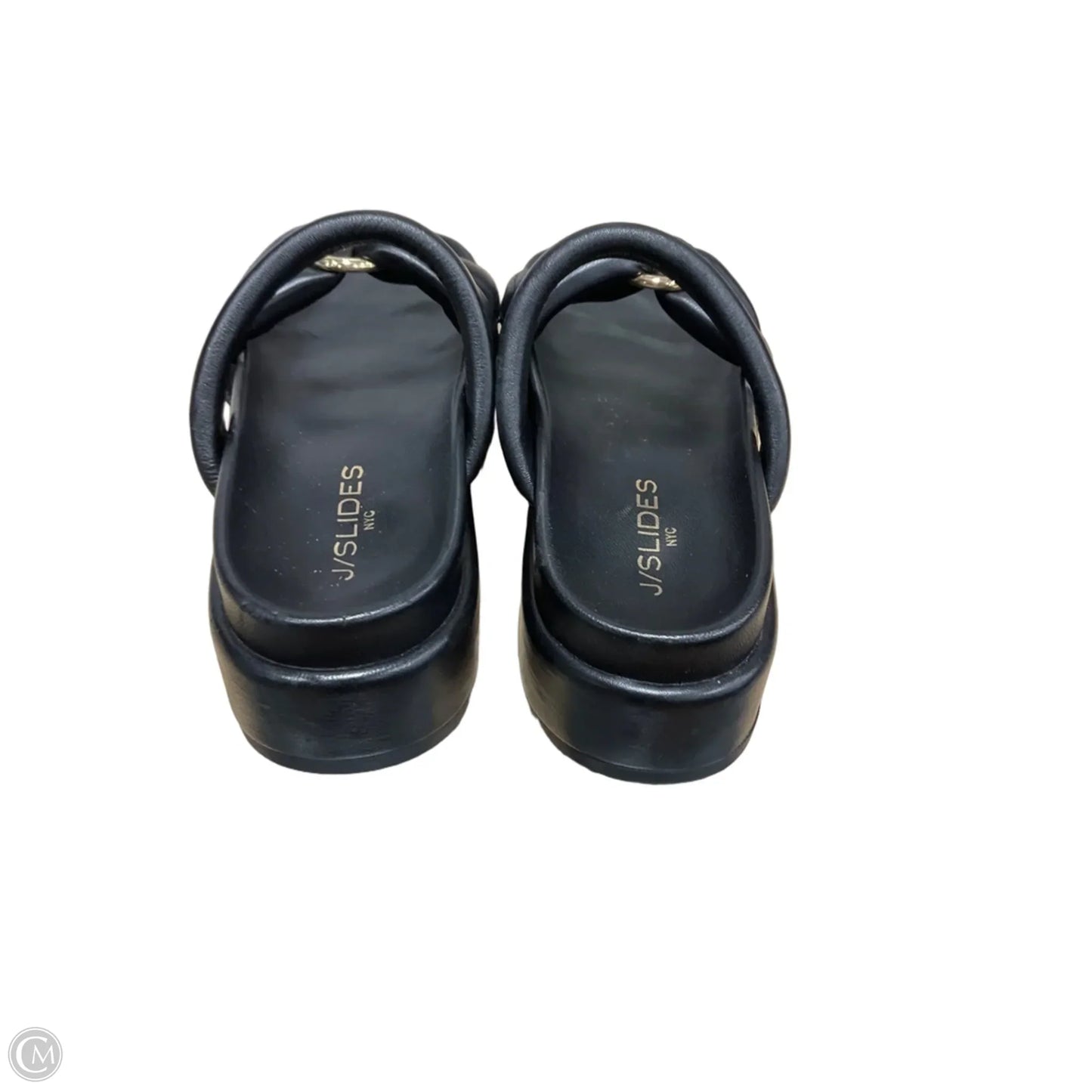 Sandals Flats By J Slides In Black, Size: 6.5