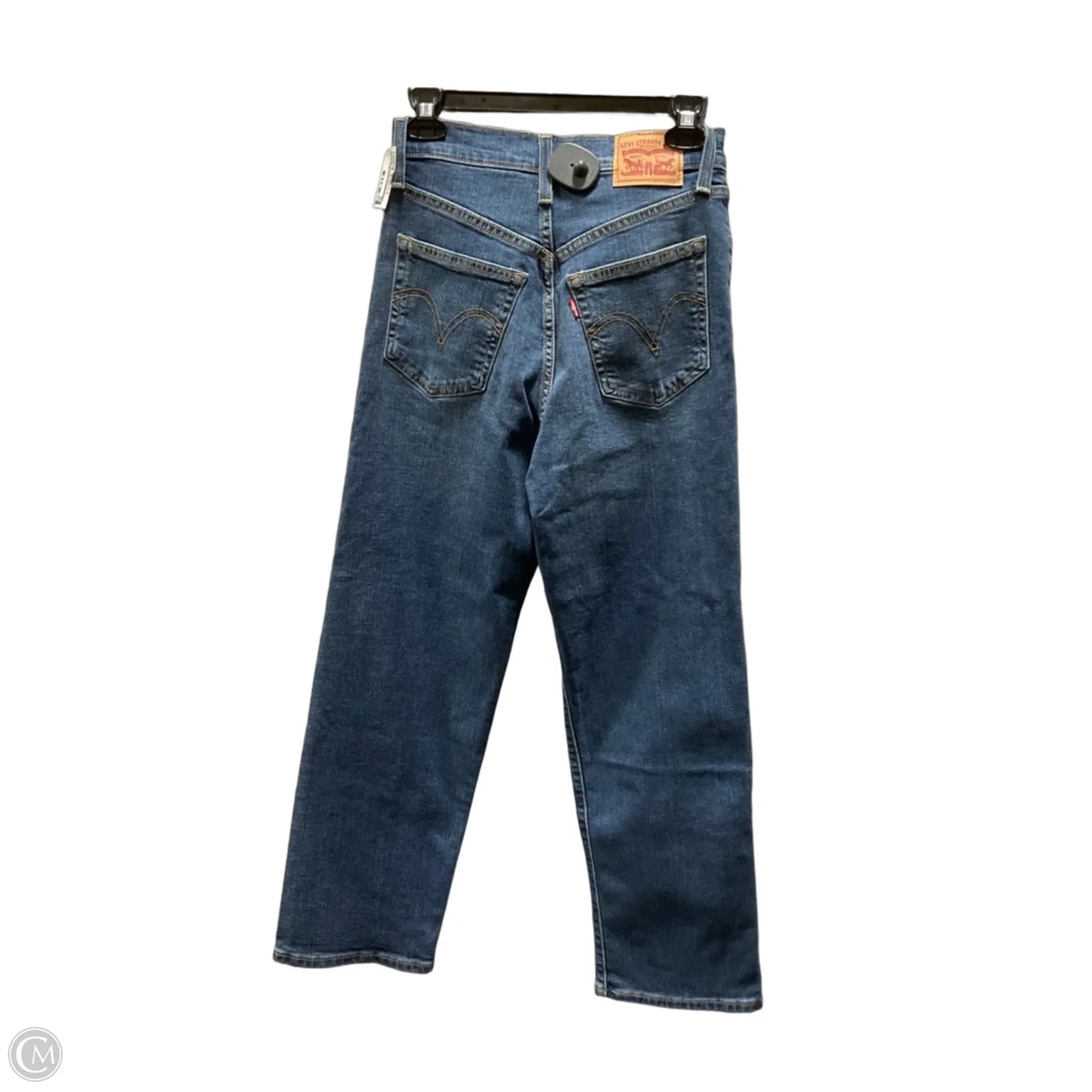 Jeans Straight By Levis In Blue Denim, Size: 4