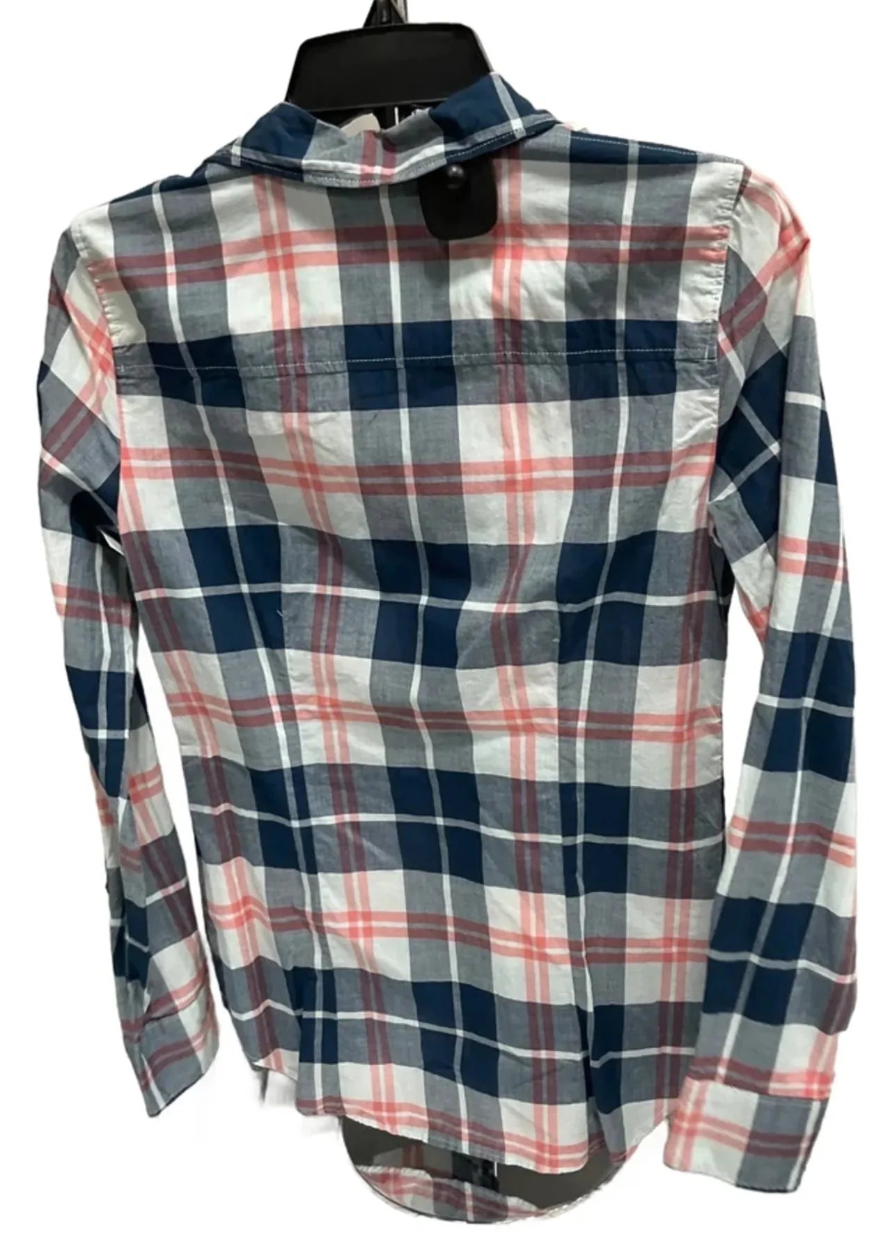 Top Long Sleeve By J. Crew In Plaid Pattern, Size: Xs