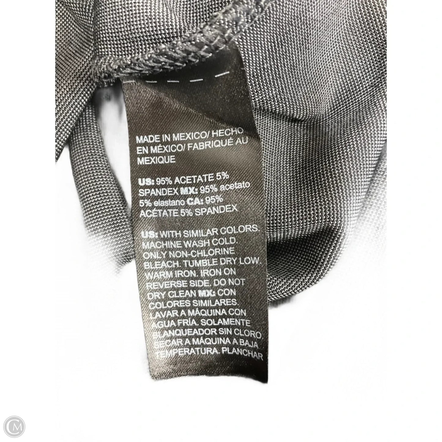 Top 3/4 Sleeve By Chicos In Grey, Size: Xxl