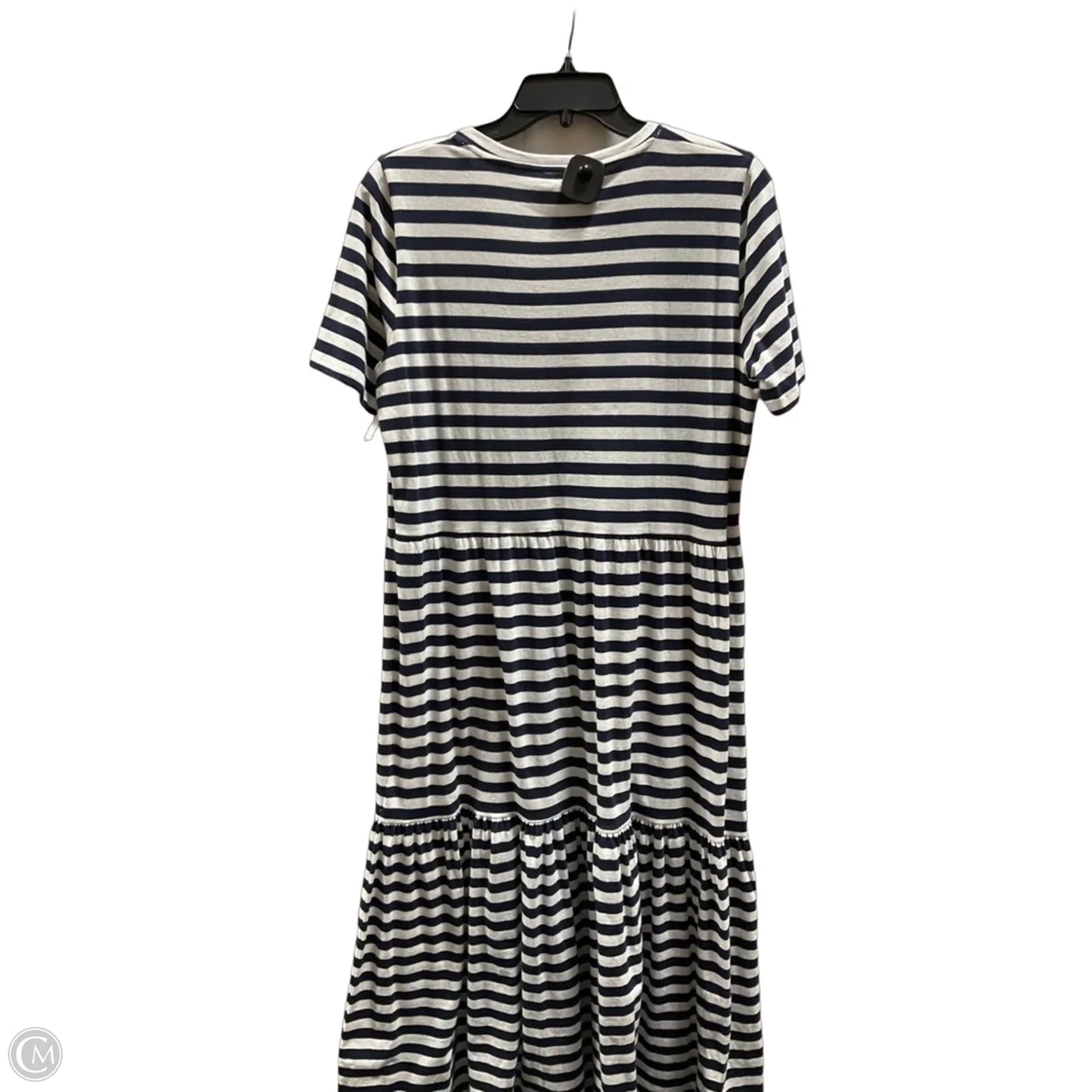 Dress Casual Midi By J. Crew In Striped Pattern, Size: M