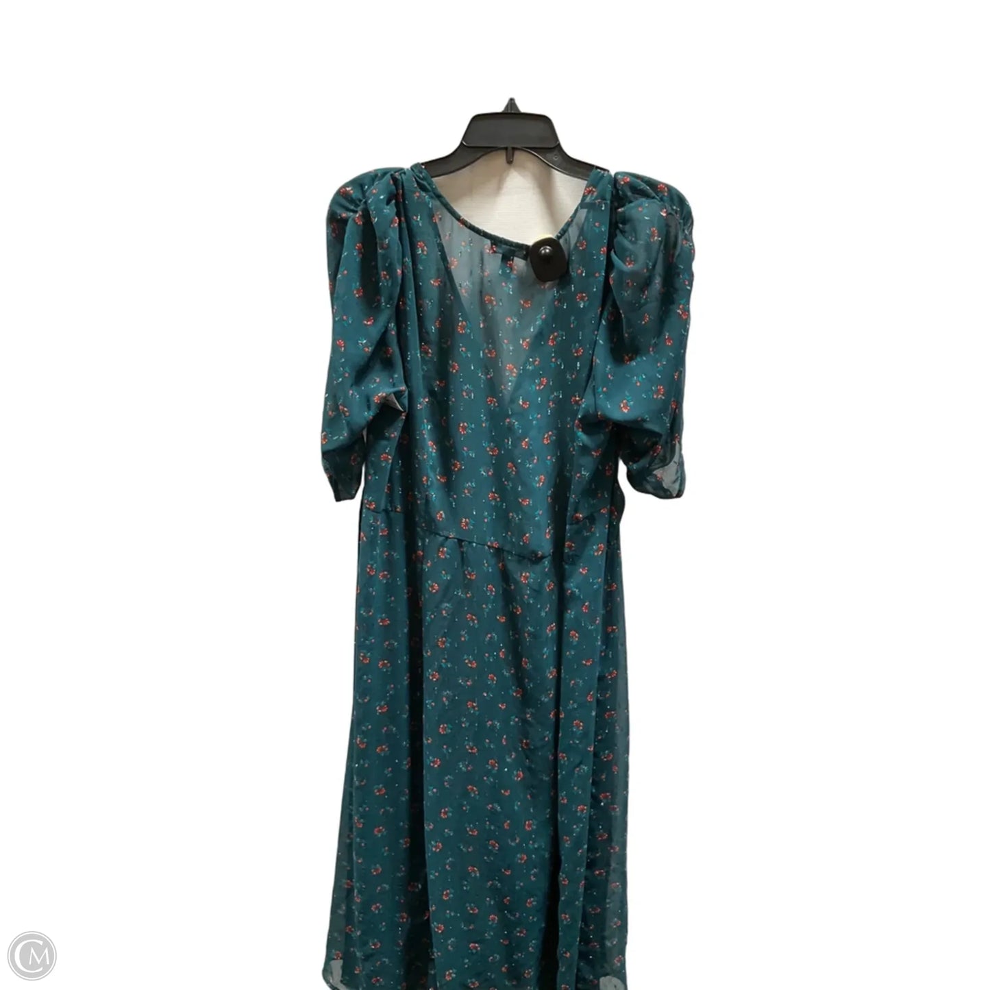 Cardigan By Torrid In Green & Red, Size: 2x