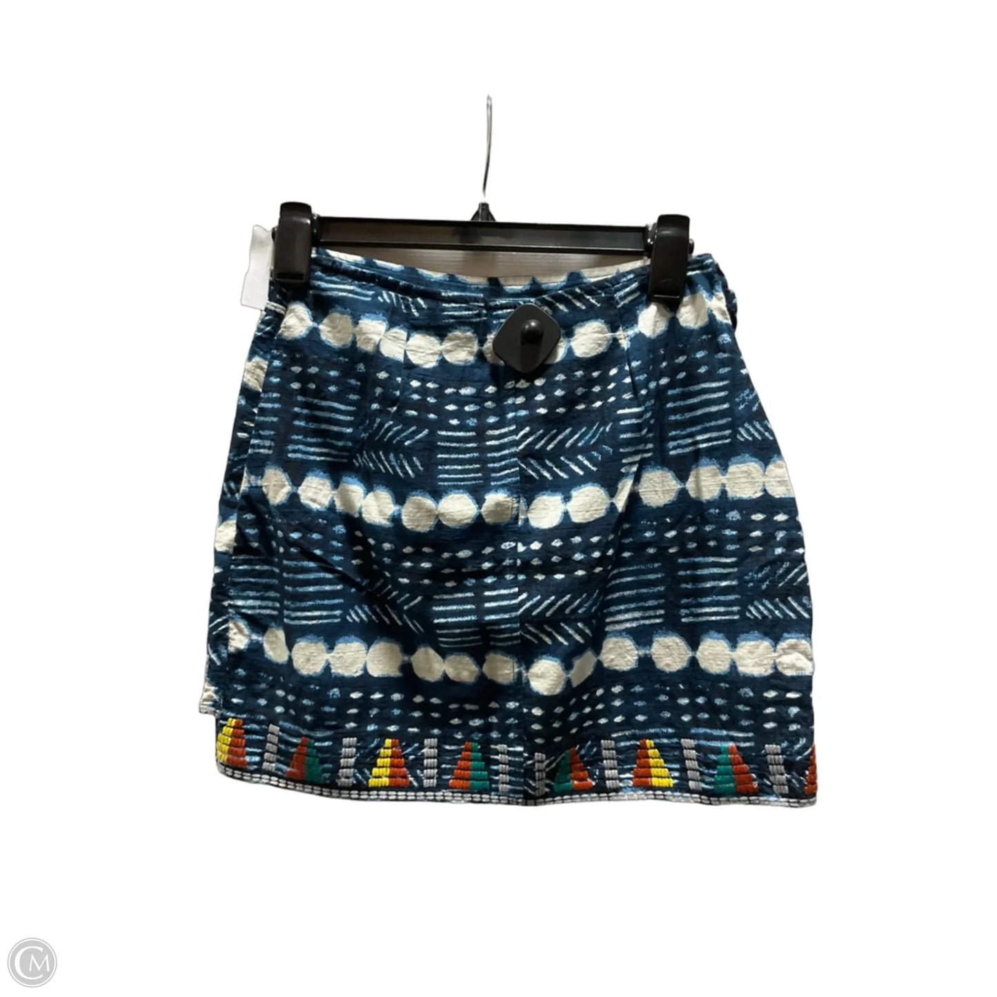 Skirt Mini & Short By Free People In Blue & Cream, Size: 0
