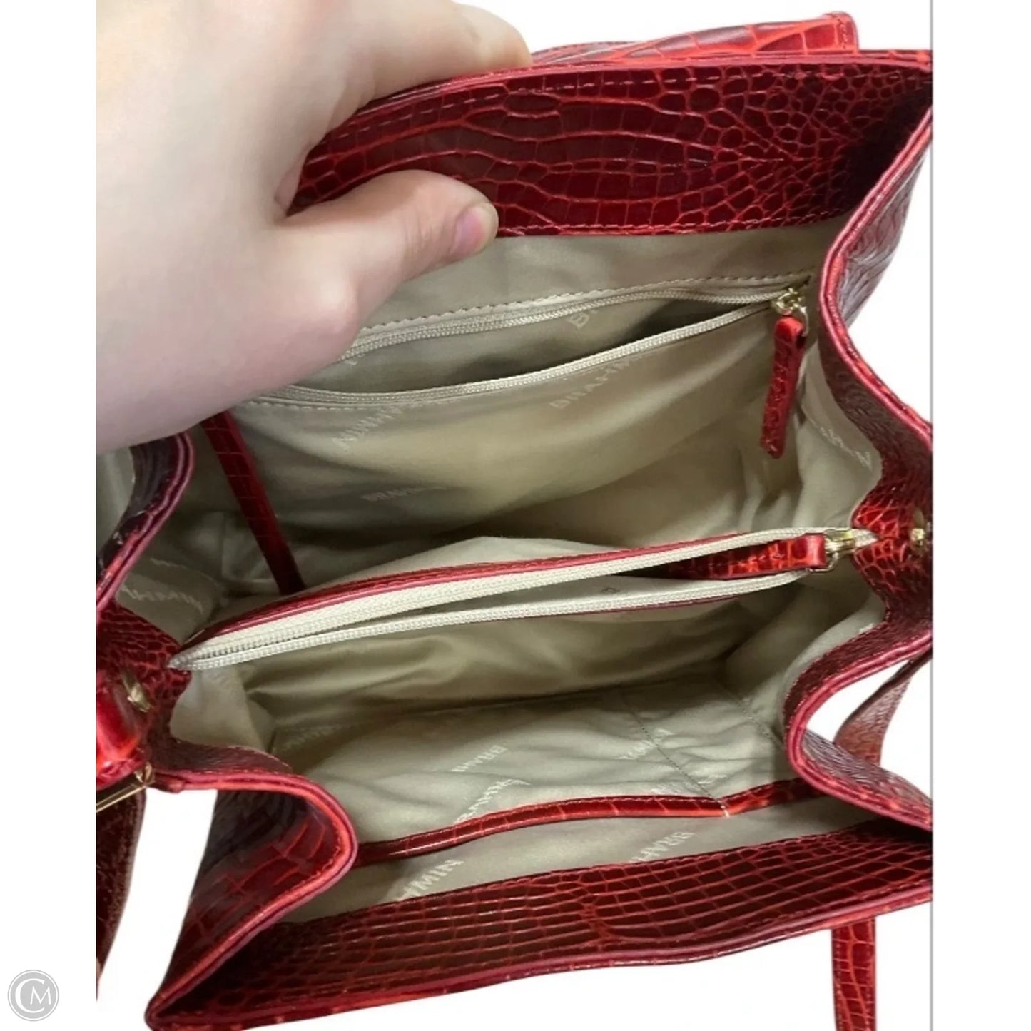 Handbag Designer By Brahmin, Size: Medium