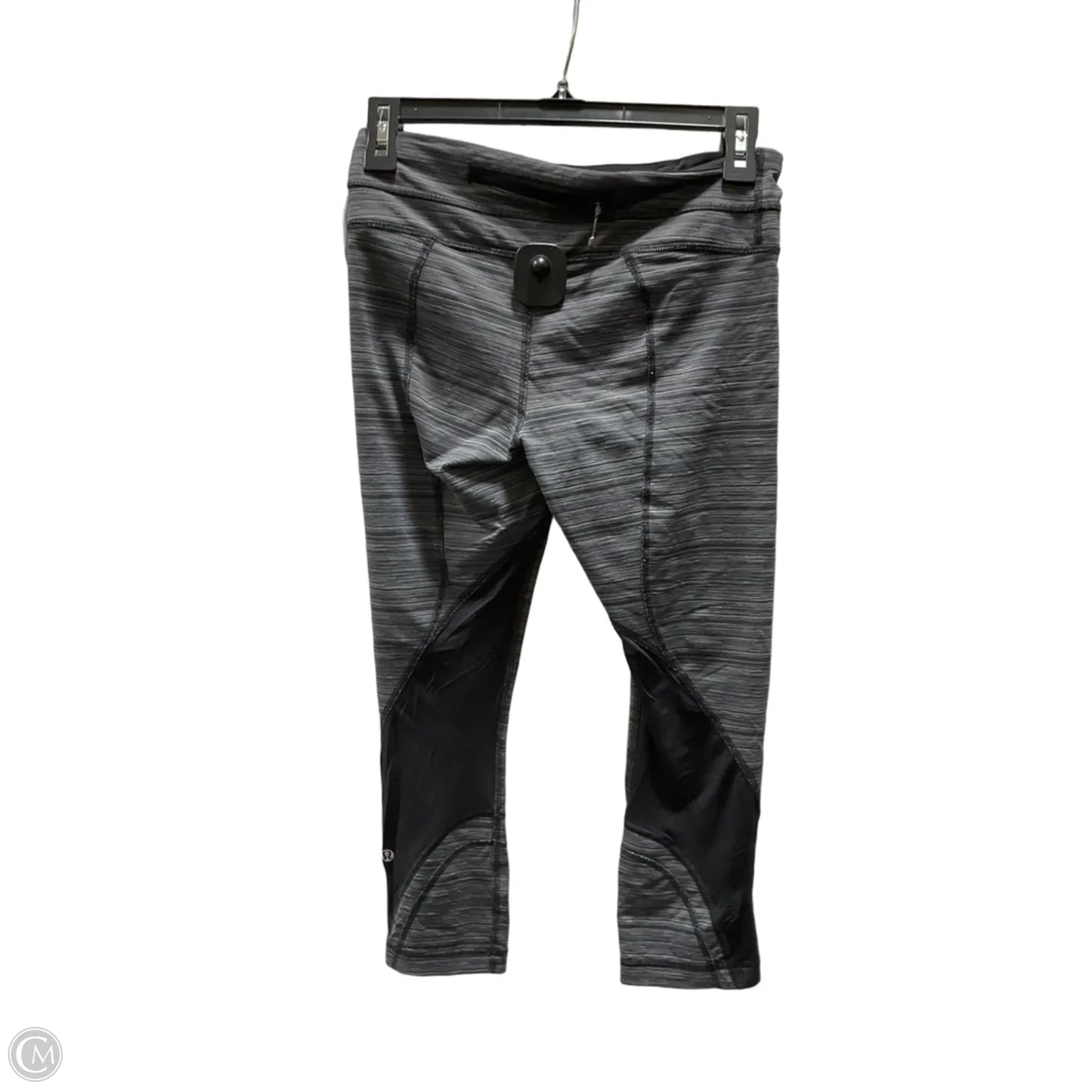 Athletic Leggings By Lululemon In Black & Grey, Size: 6