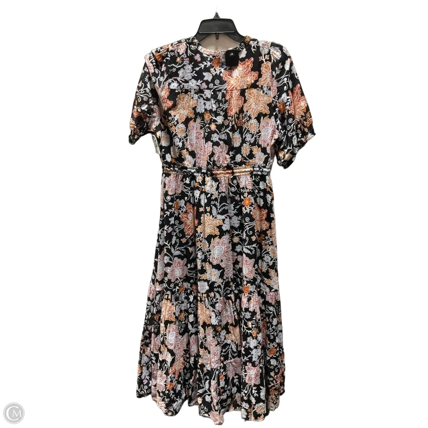 Dress Casual Maxi By Saks Fifth Avenue In Floral Print, Size: L