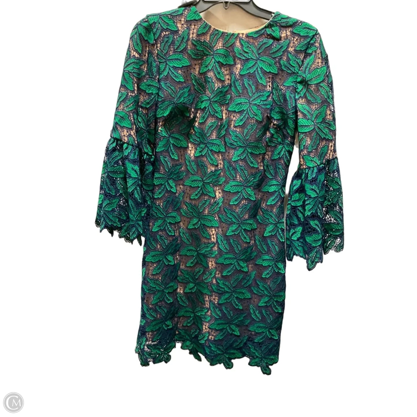 Dress Party Midi By Dress The Population In Green, Size: M