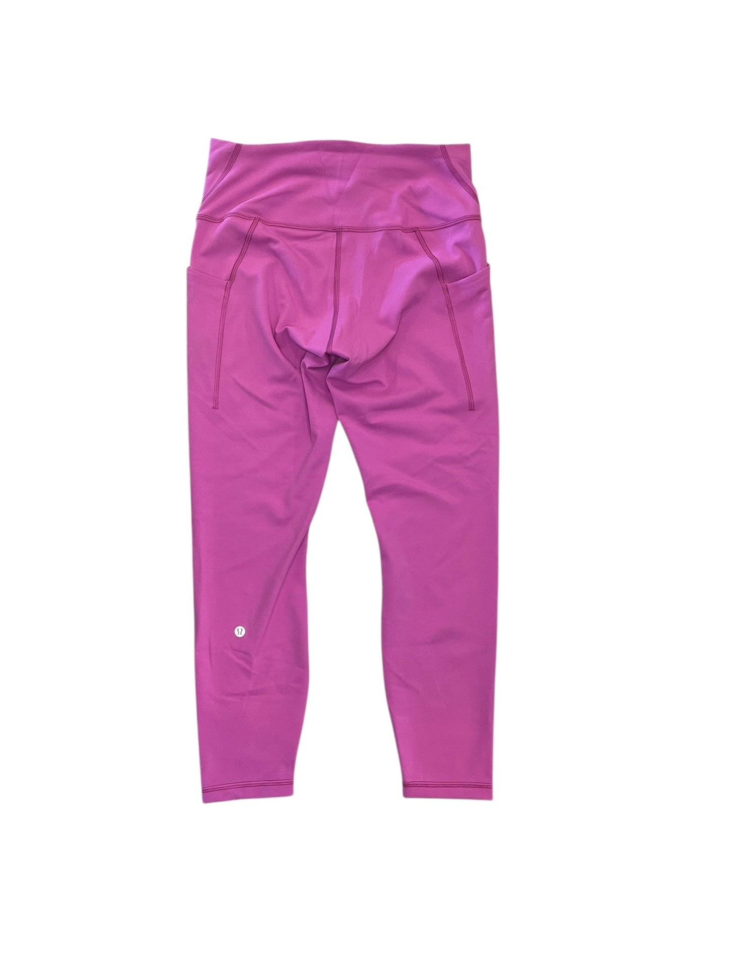 Athletic Leggings By Lululemon In Pink, Size:M