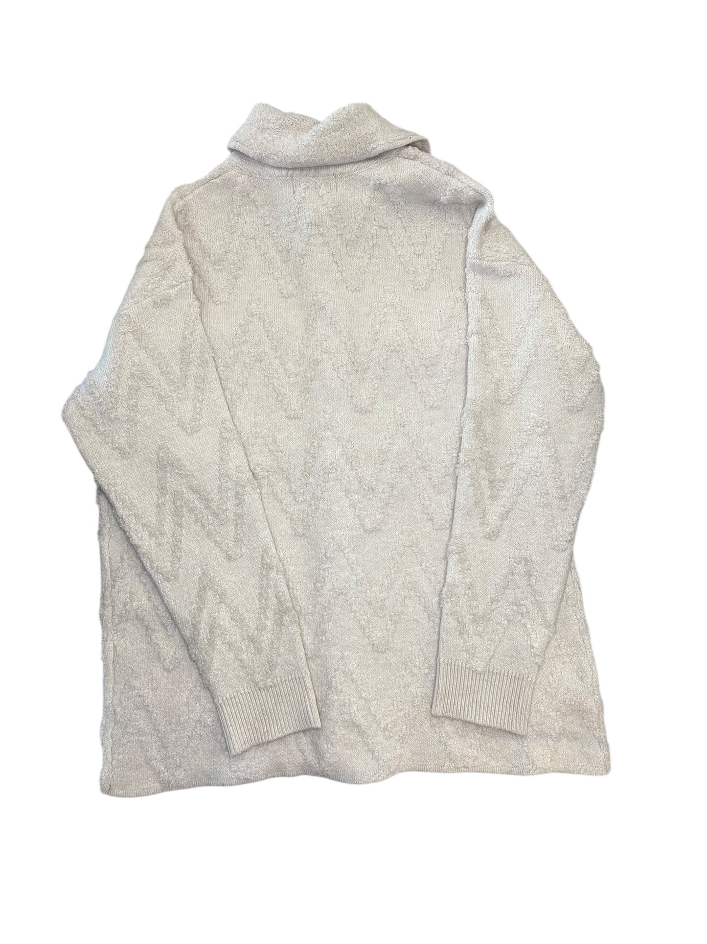 Jacket Faux Fur & Sherpa By Anthropologie In Cream, Size:Xl