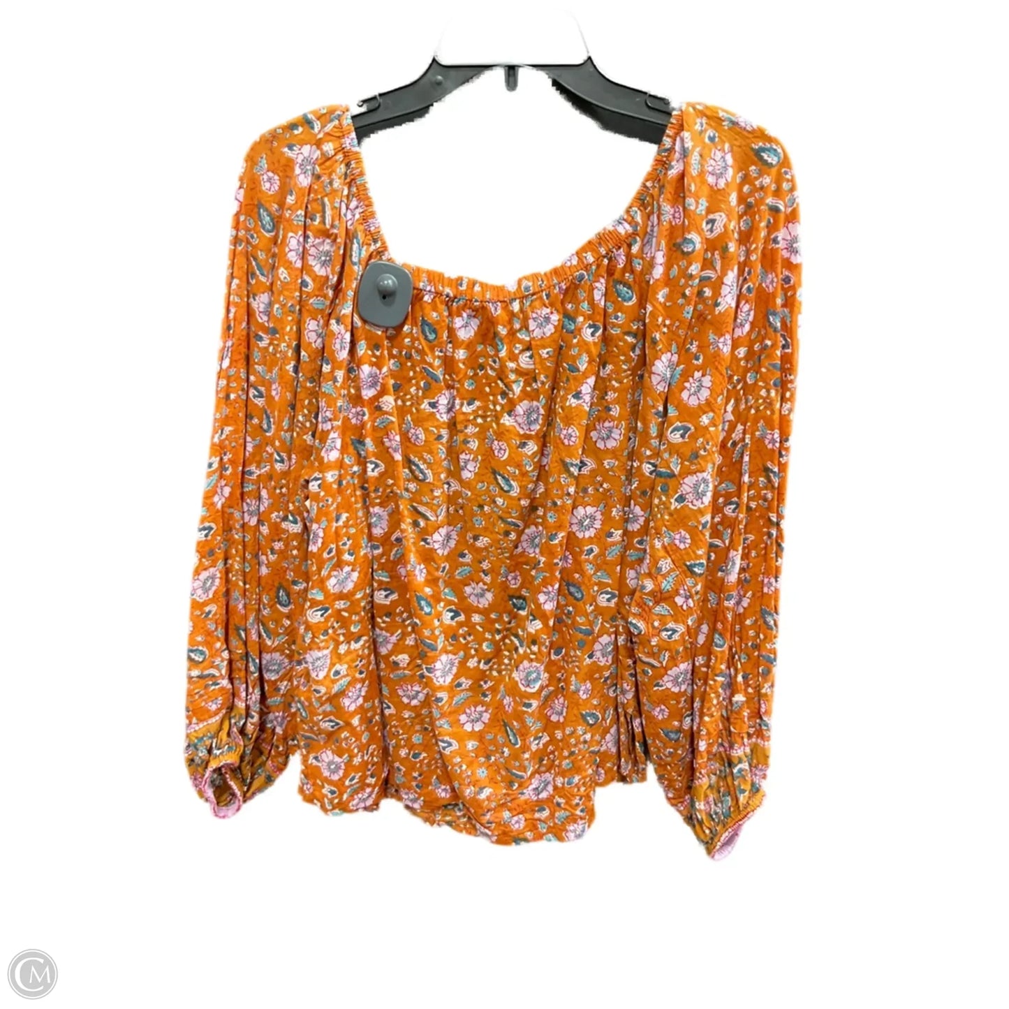 Top Long Sleeve By Cmc In Floral Print, Size: L
