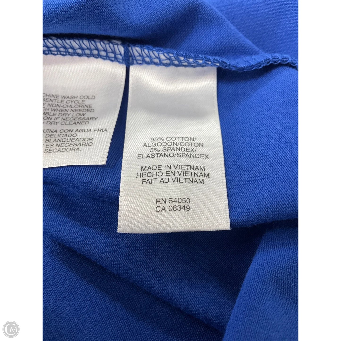 Top Sleeveless Basic By Jones New York In Blue, Size: Xs