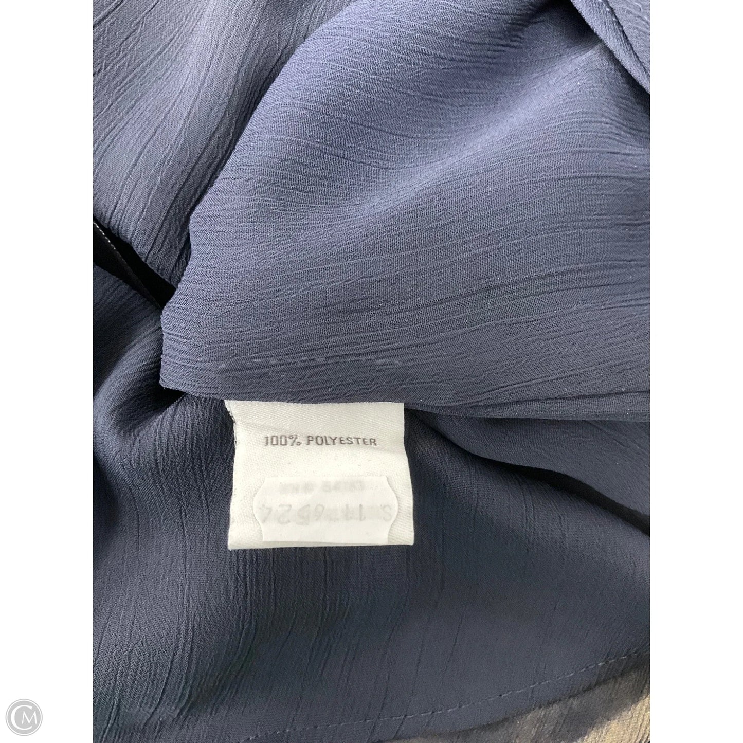 Blouse Sleeveless By Tommy Hilfiger In Navy, Size: S