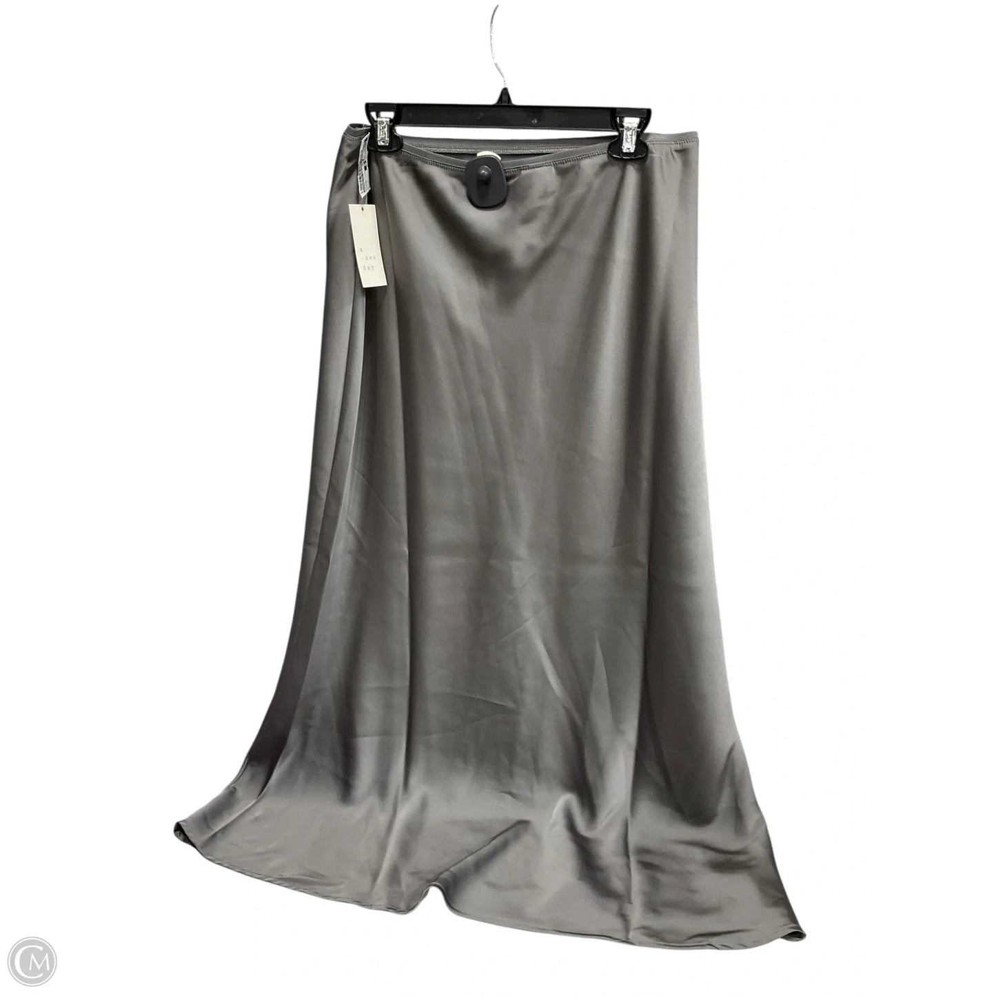 Skirt Maxi By A Pea In The Pod In Silver, Size: M