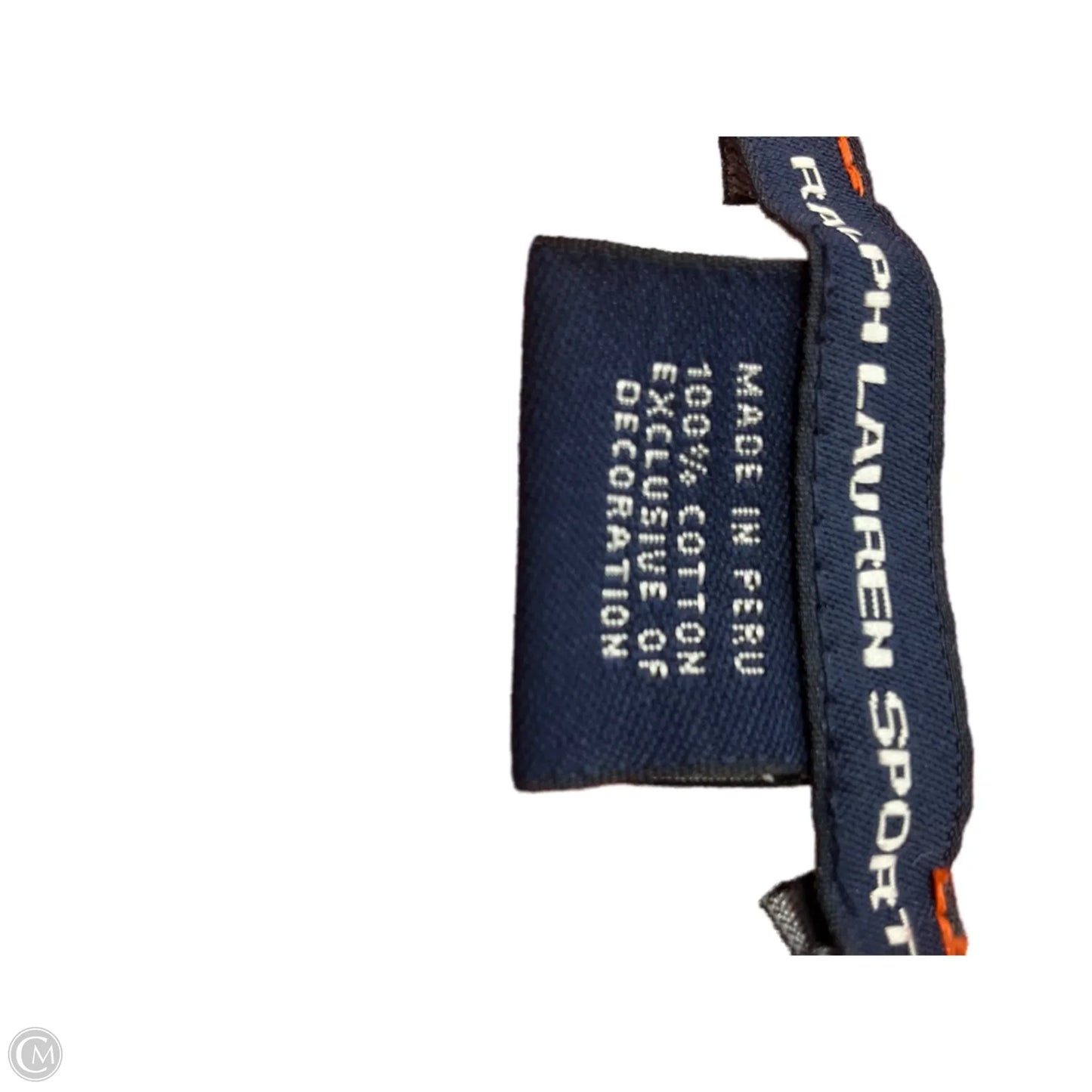 Tank Top By Ralph Lauren Blue Label In Orange & White, Size: L