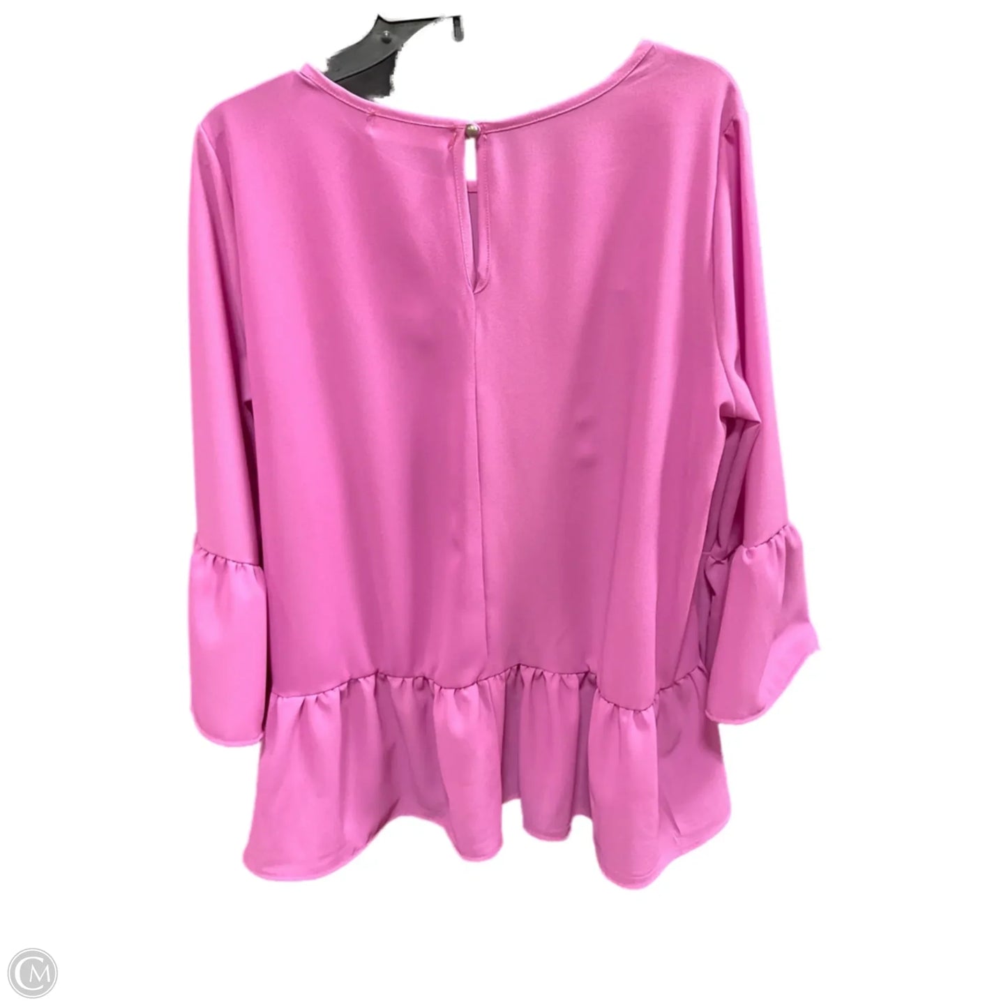 Top 3/4 Sleeve By Haptics In Purple, Size: L