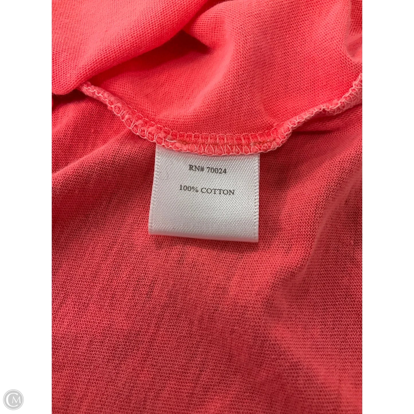 Top Sleeveless Basic By Bobi In Coral, Size: S