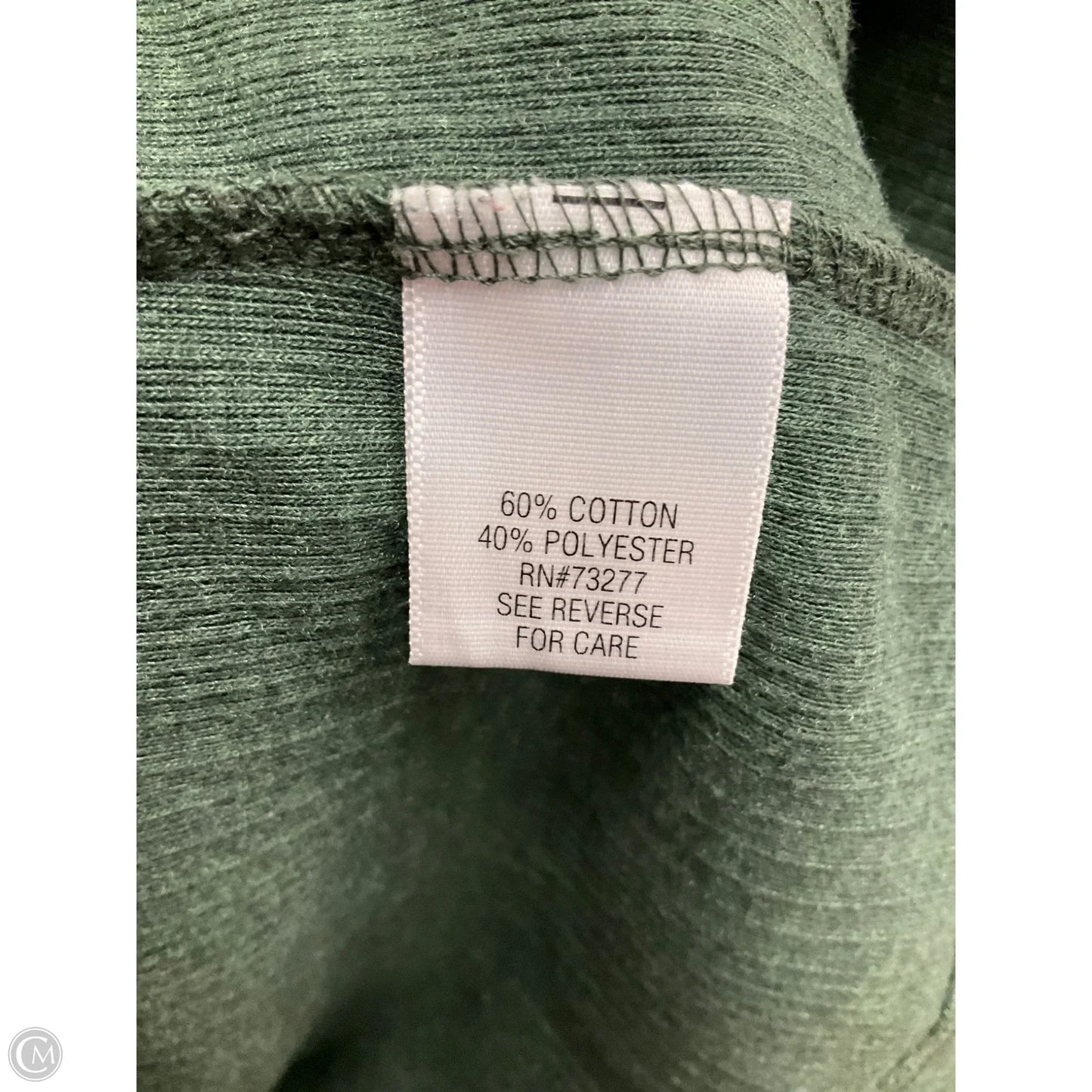 Top Short Sleeve Basic By Croft And Barrow In Green, Size: M