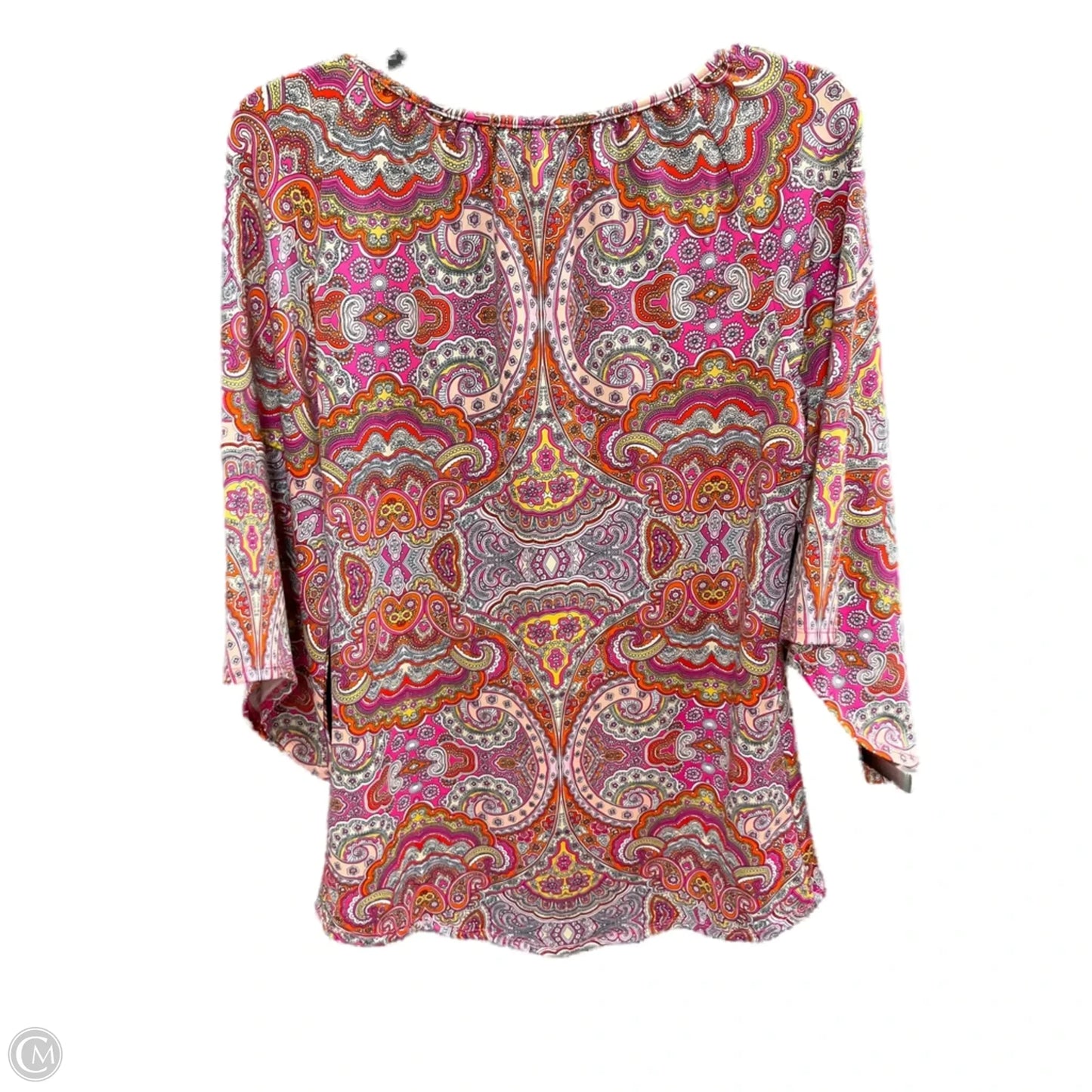 Top 3/4 Sleeve By Tacera In Multi-colored, Size: S