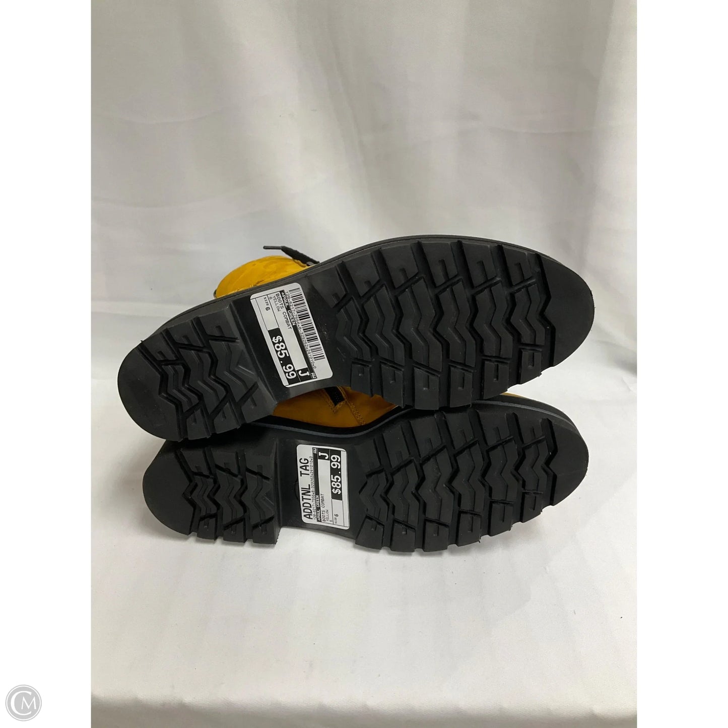 Boots Combat By Paul Green In Yellow, Size: 6