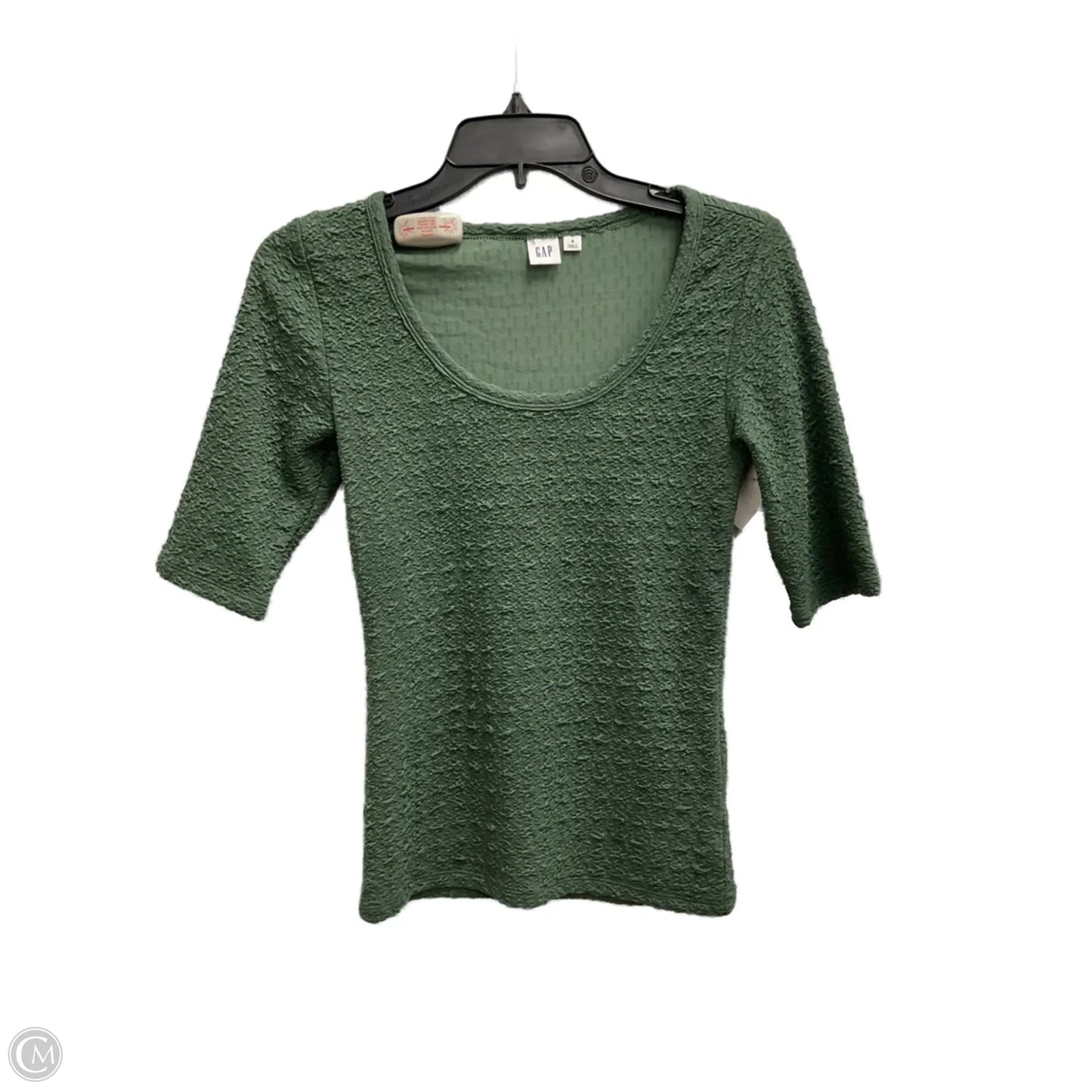 Top Short Sleeve By Gap In Green, Size: S