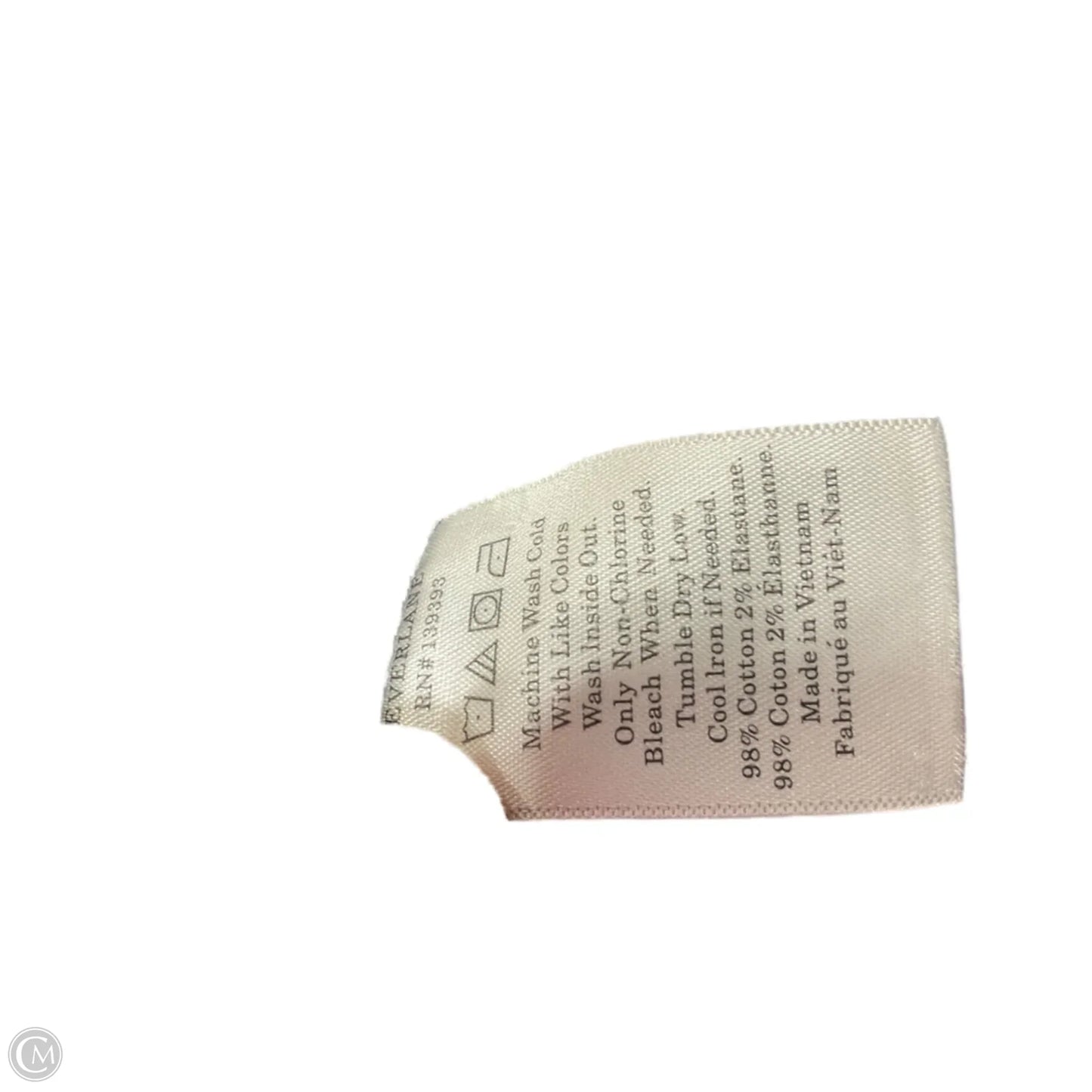 Jeans Straight By Everlane In Black Denim, Size: 4