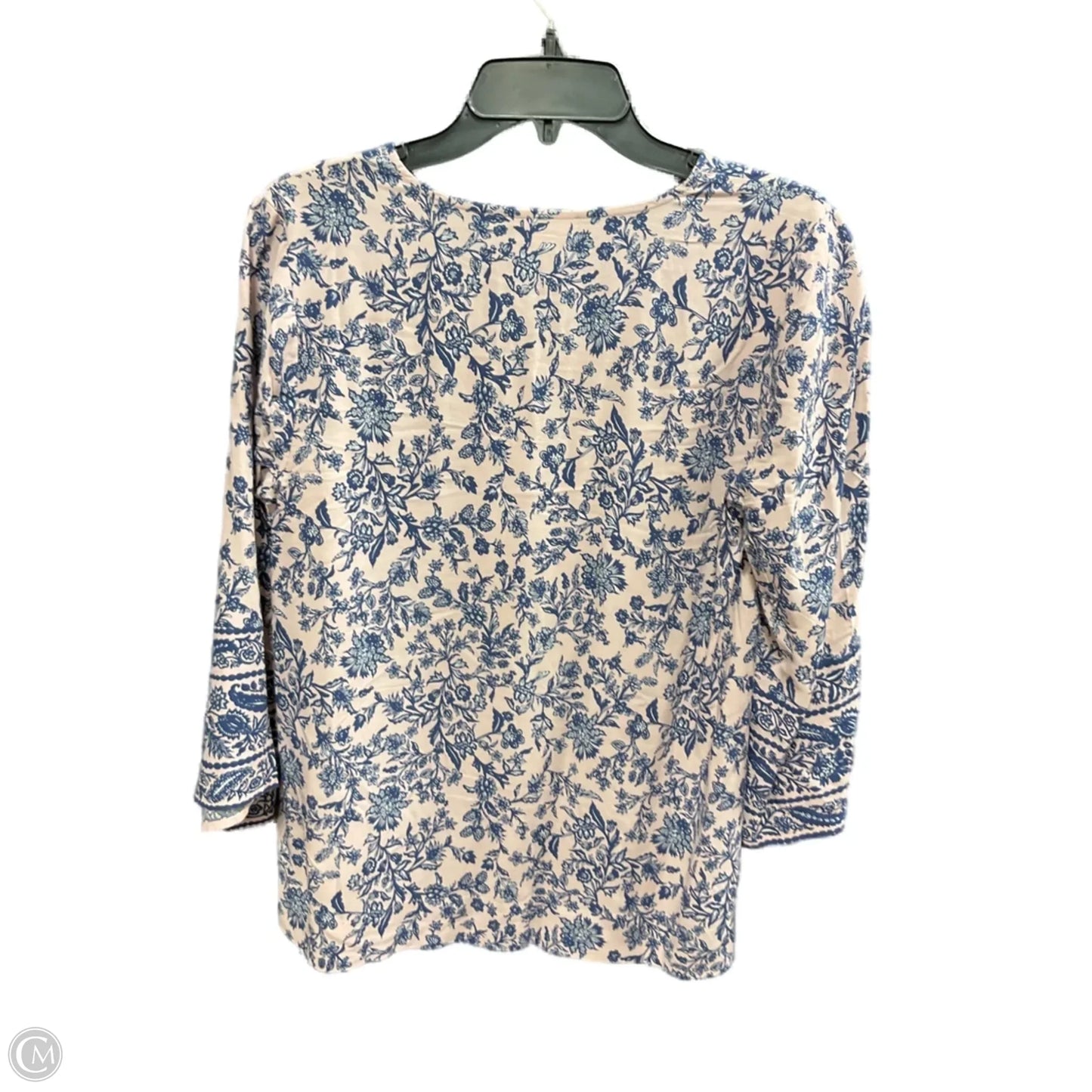 Top 3/4 Sleeve By J. Jill In Floral Print, Size: Xs