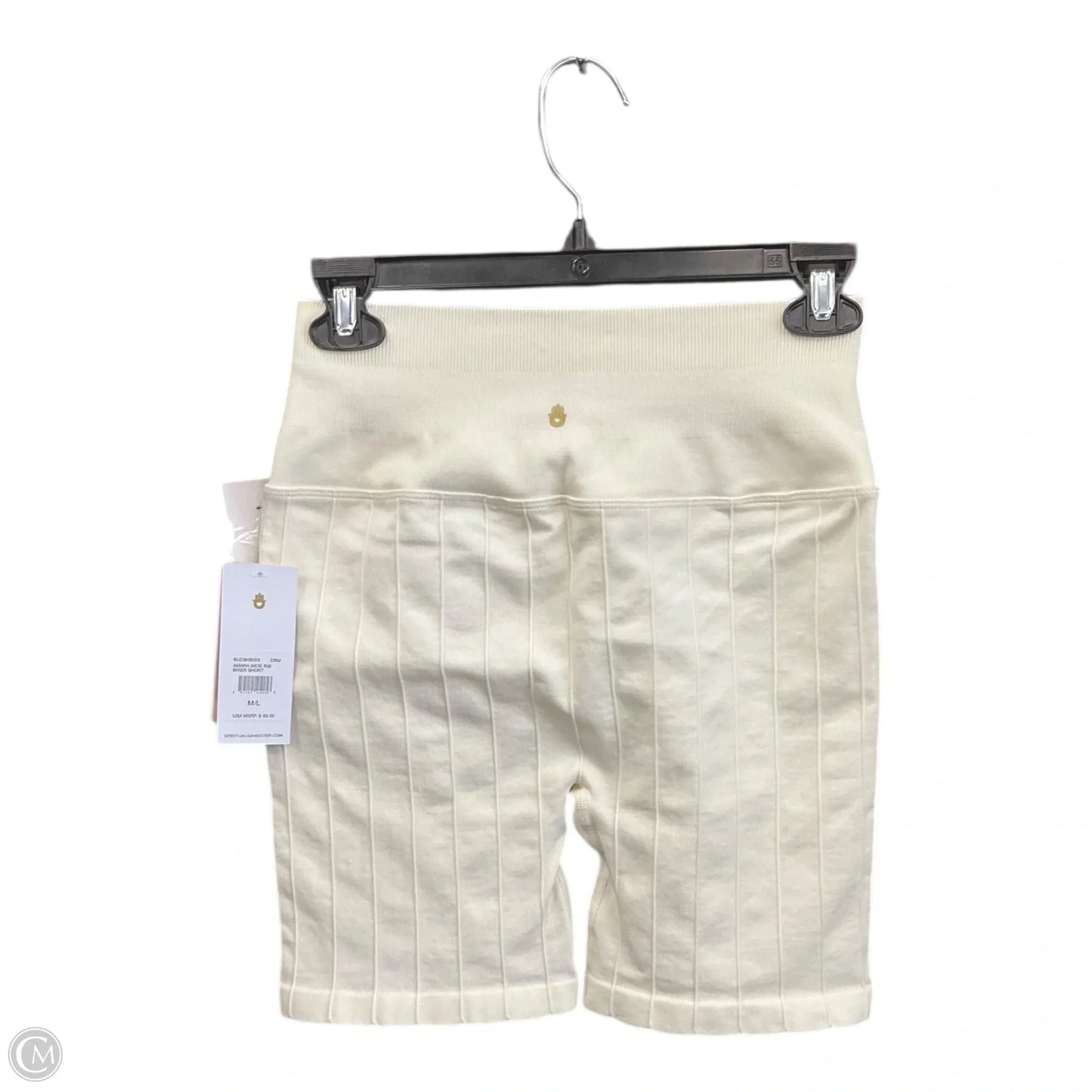 Athletic Shorts By Spiritual Gangster In Cream, Size: L