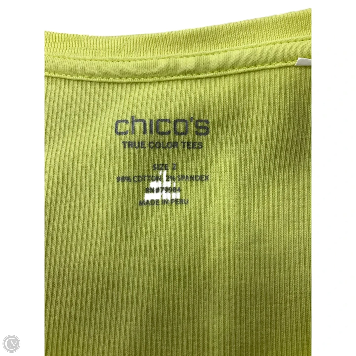 Tank Top By Chicos In Yellow, Size: L