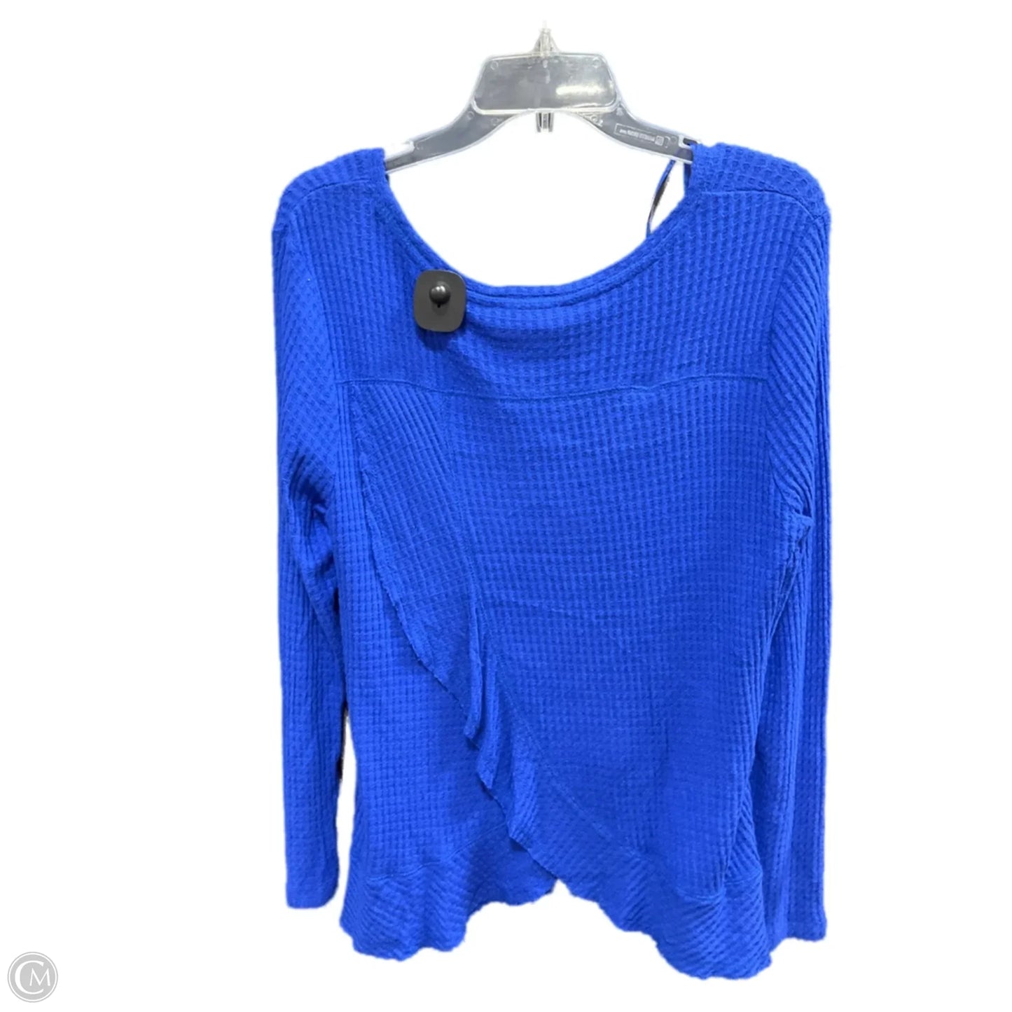 Top Long Sleeve By For The Republic In Blue, Size: M
