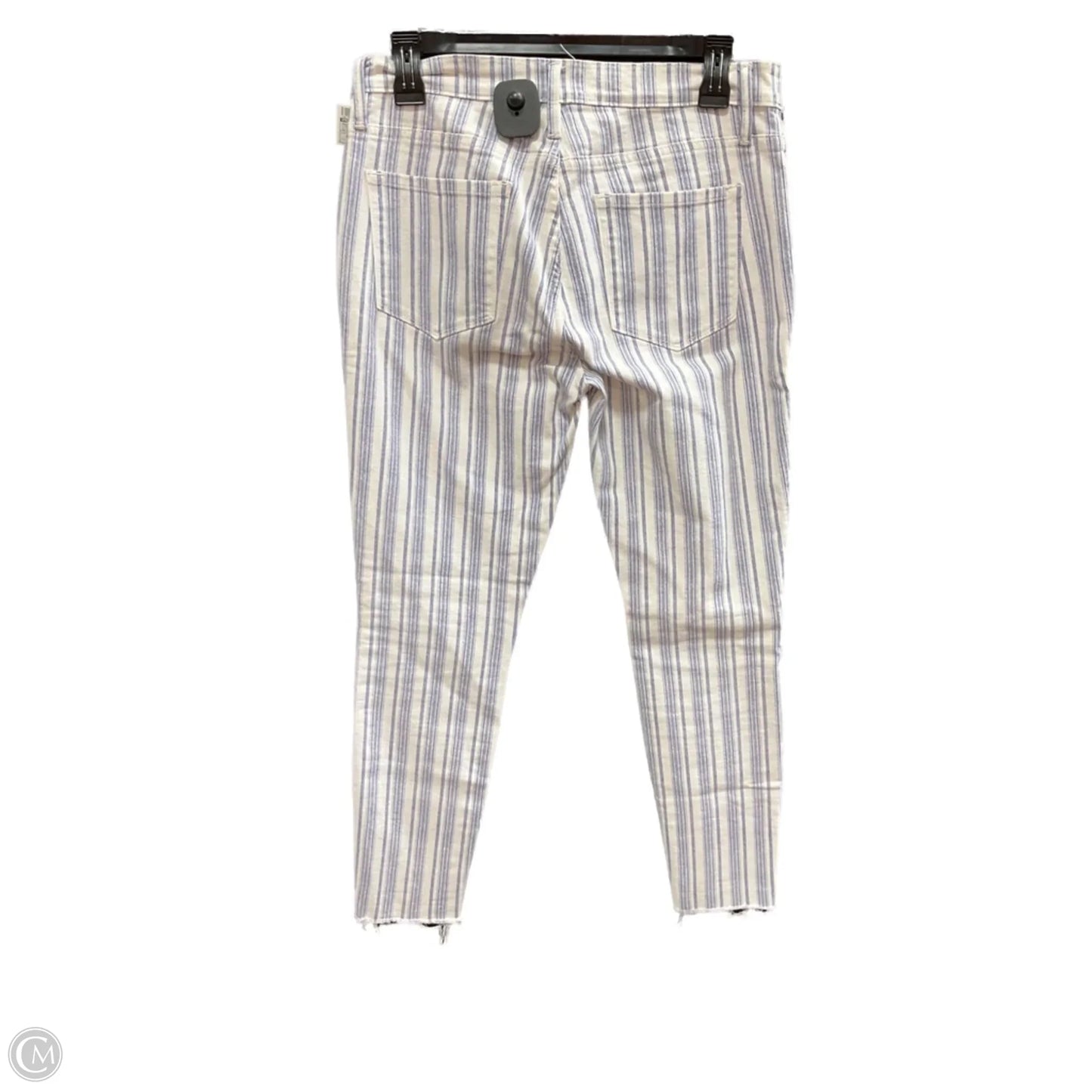 Jeans Skinny By Frame In Striped Pattern, Size: 6