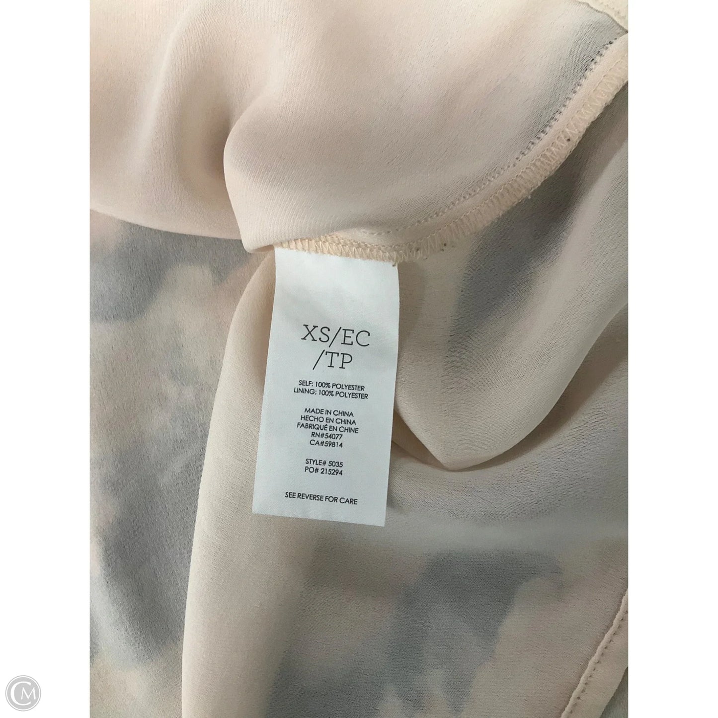 Blouse Sleeveless By Cabi In Multi-colored, Size: Xs