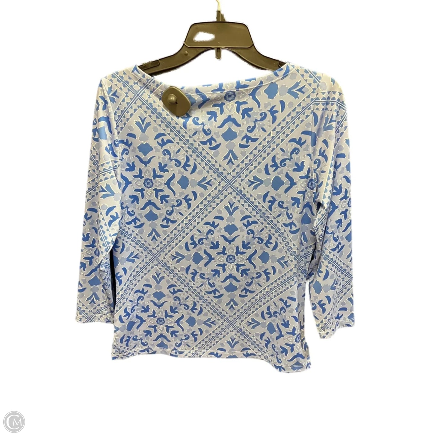 Top 3/4 Sleeve By Vineyard Vines In Blue, Size: S