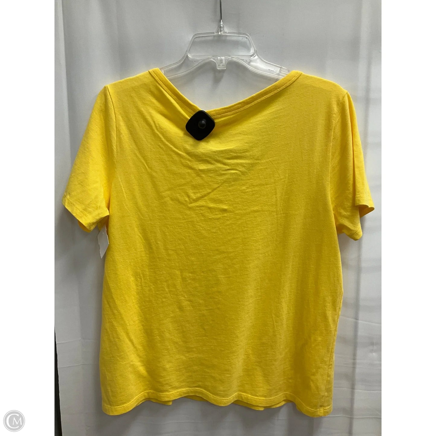 Top Short Sleeve Basic By Old Navy In Yellow, Size: M
