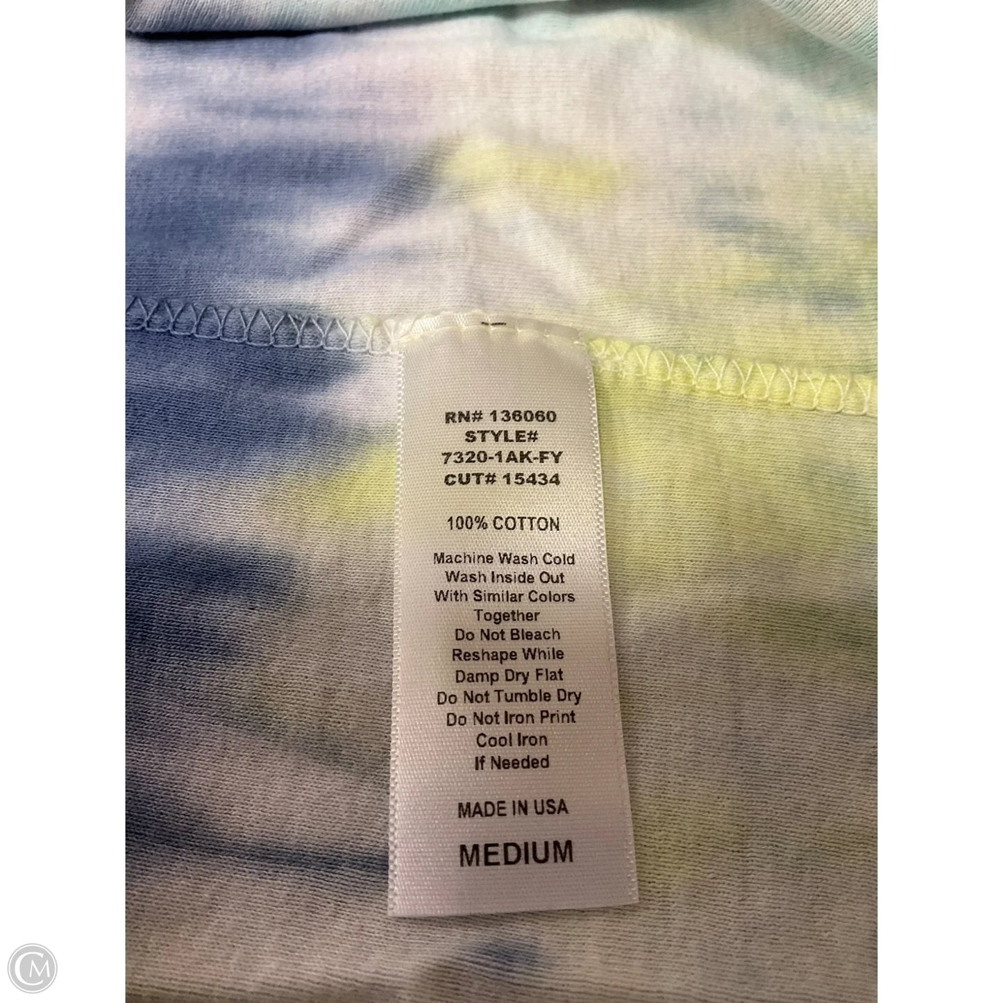 Top Sleeveless By Project Social Tee In Tie Dye Print, Size: M