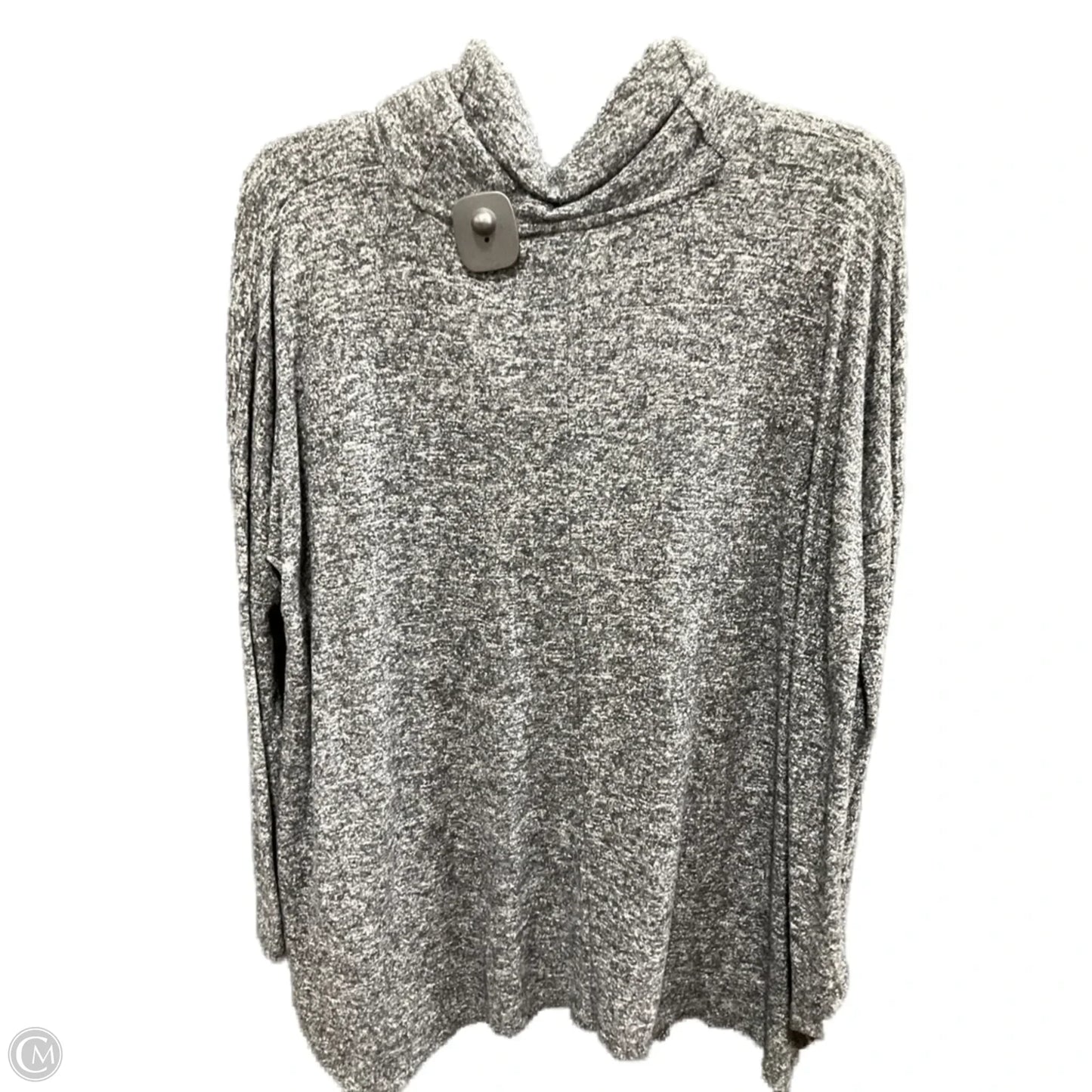 Top Long Sleeve By Express In Grey, Size: Xs