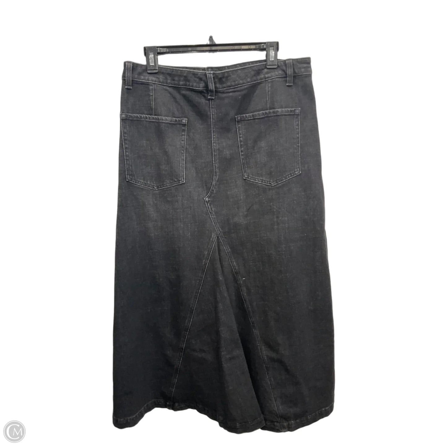 Skirt Maxi By Banana Republic In Black Denim, Size: 12