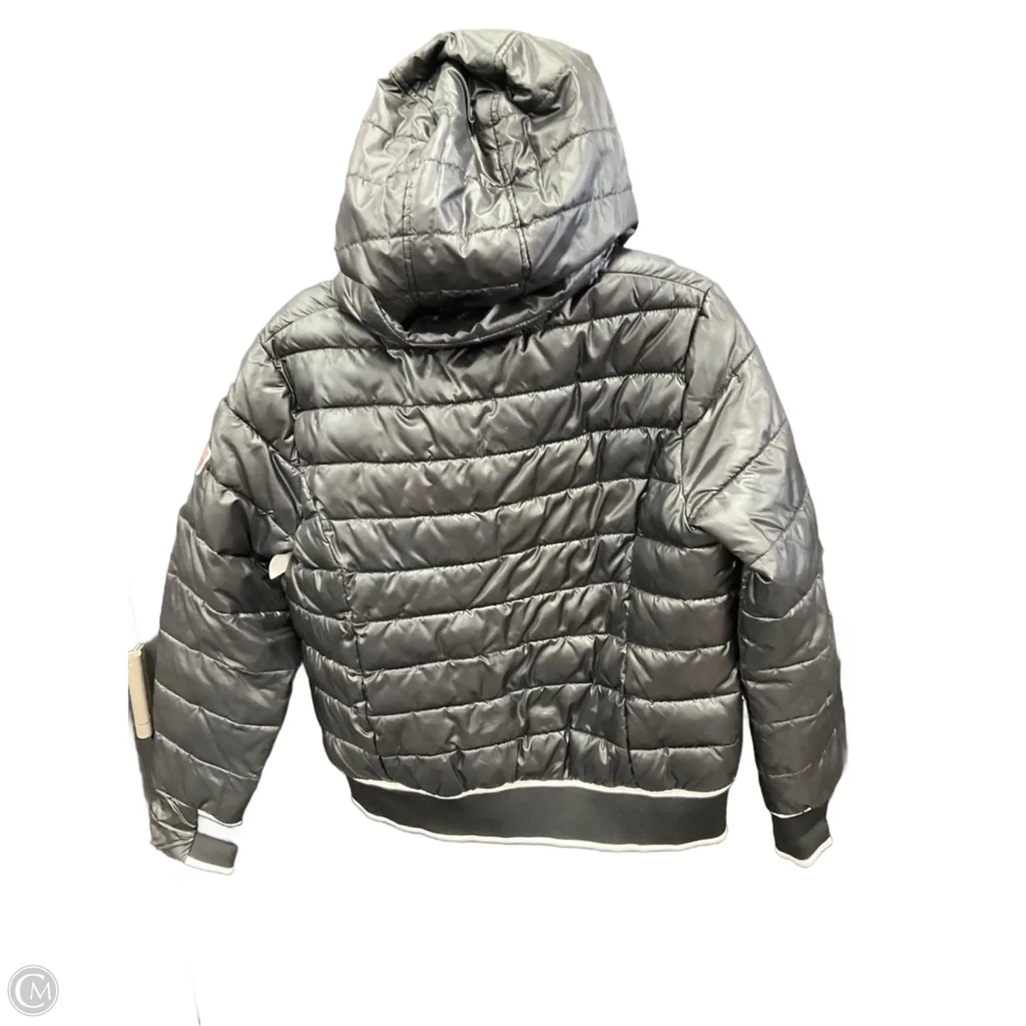 Coat Puffer & Quilted By Guess In Black, Size: L