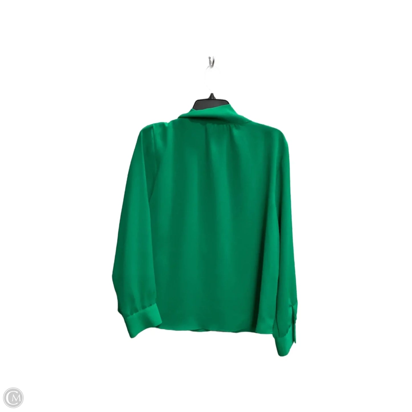 Blouse Long Sleeve By Zara In Green, Size: L