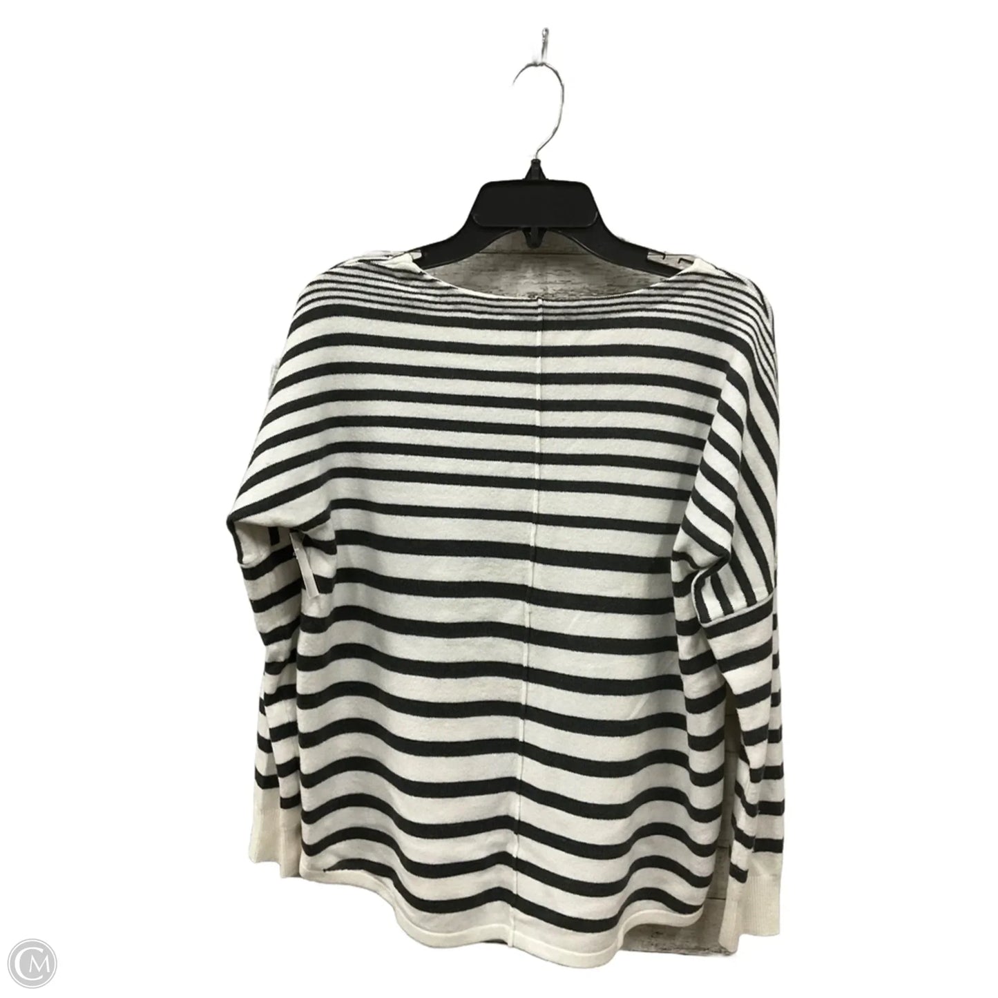 Top Long Sleeve By French Connection In Striped Pattern, Size: Xs