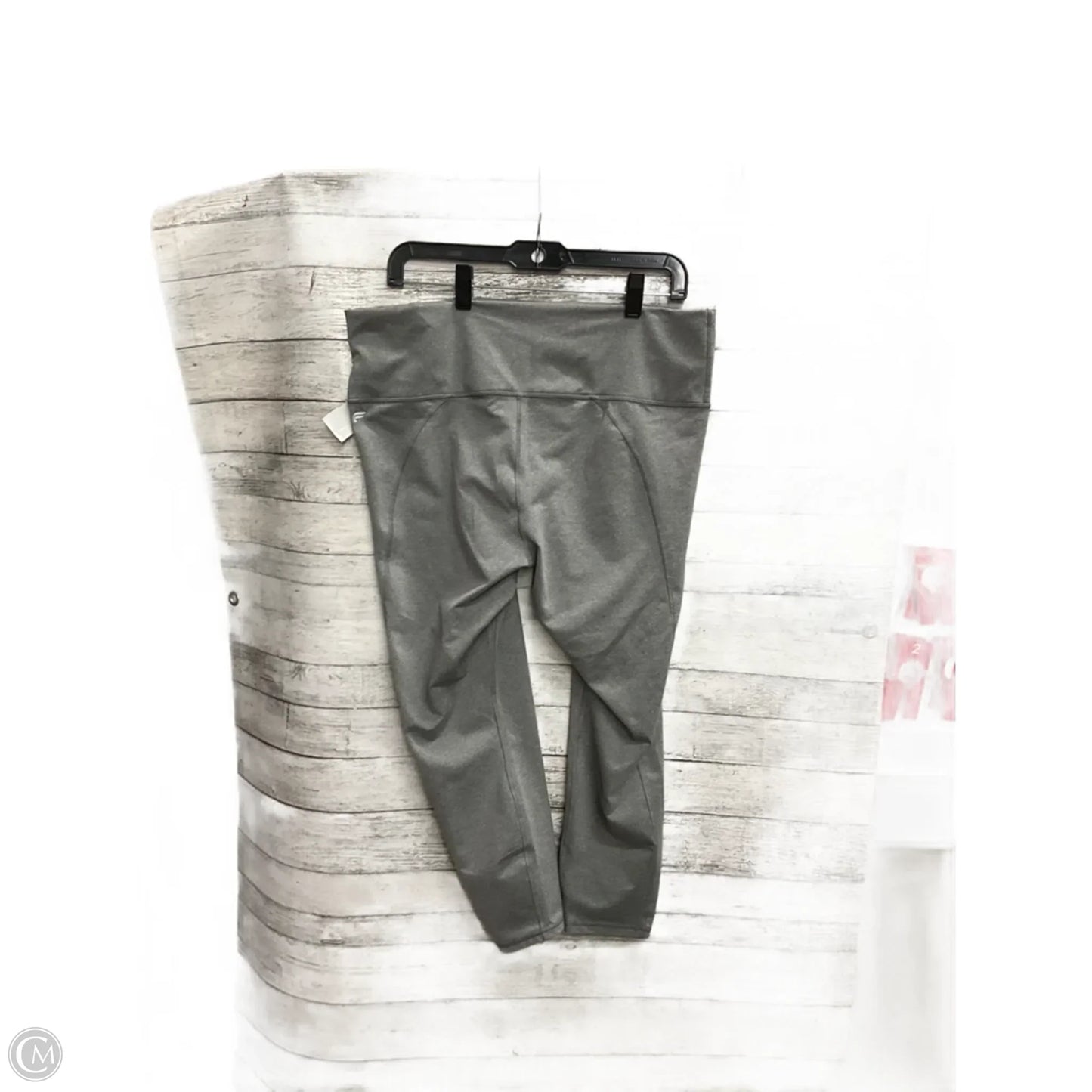 Athletic Leggings By Fabletics In Grey, Size: 2x
