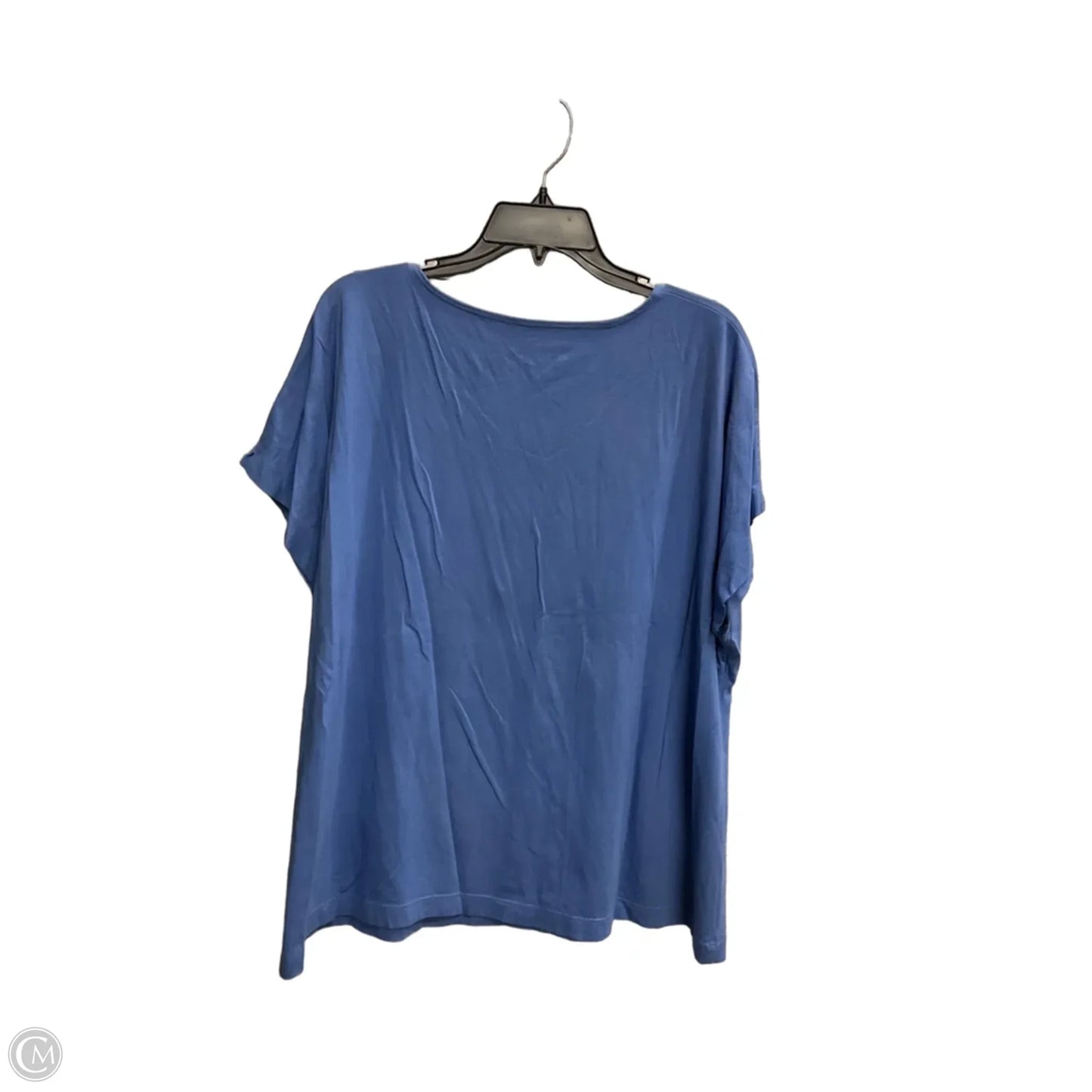 Top Short Sleeve Basic By J. Jill In Blue, Size: Xl