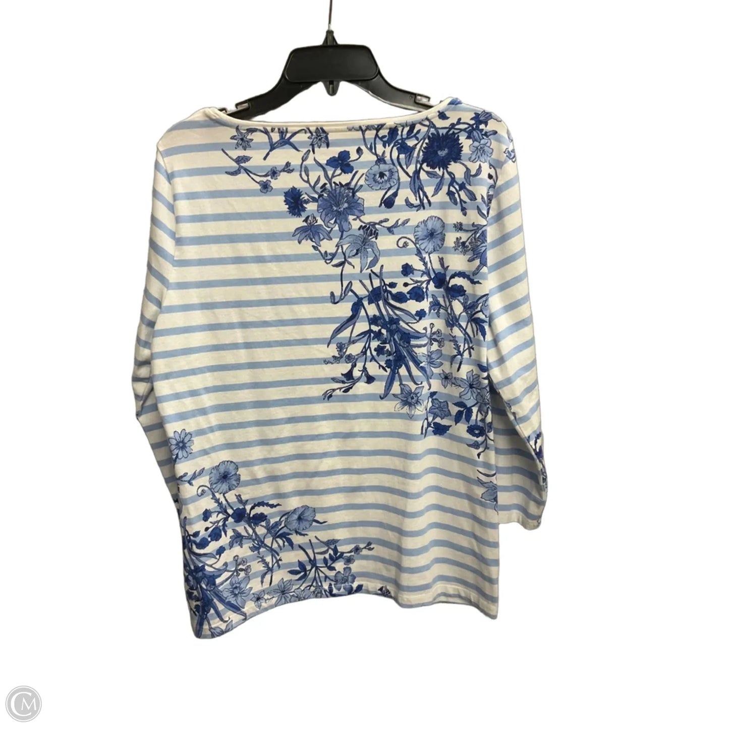 Top Long Sleeve By Talbots In White, Size: Xl