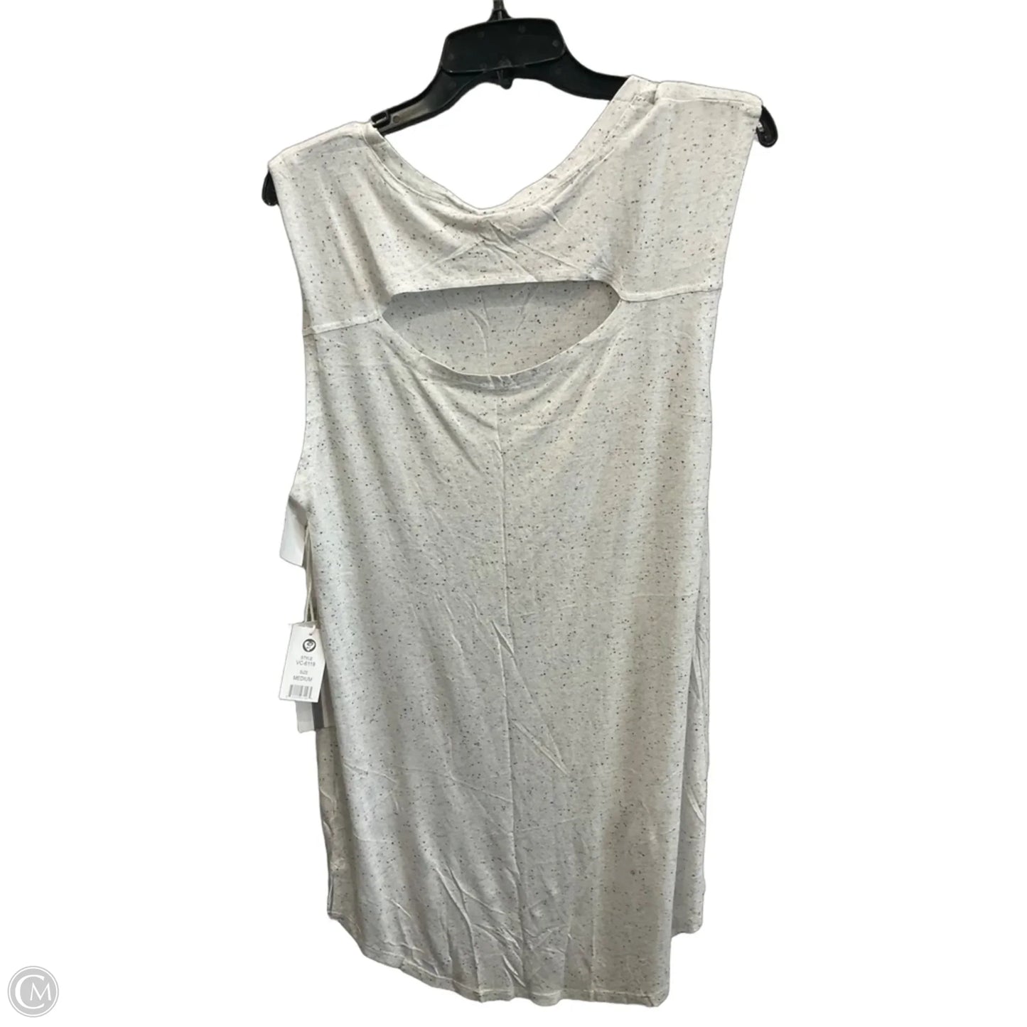 Top Sleeveless By Clothes Mentor In White, Size: M